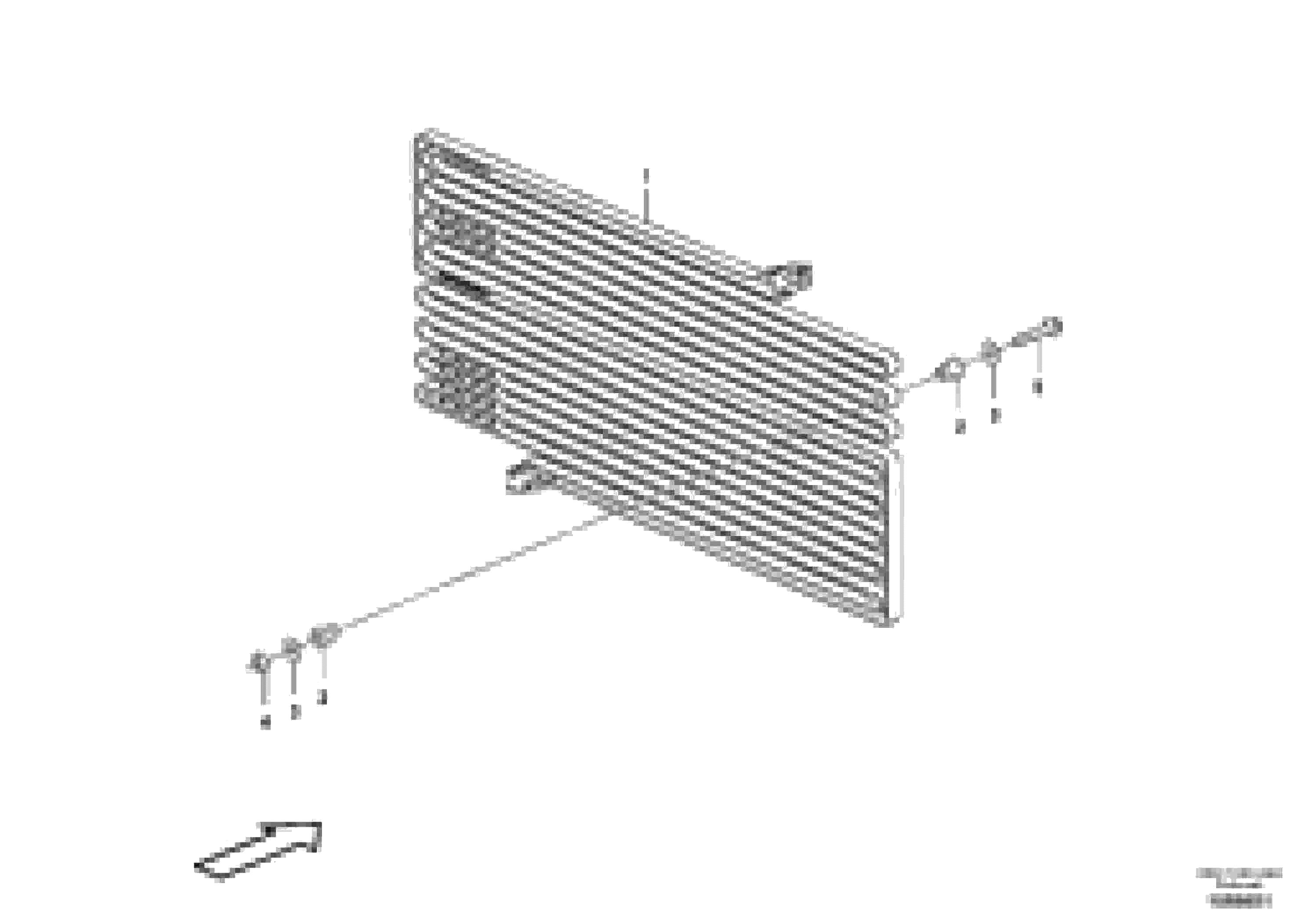 Схема запчастей Volvo L180G - 103270 Condenser with fitting parts L180G