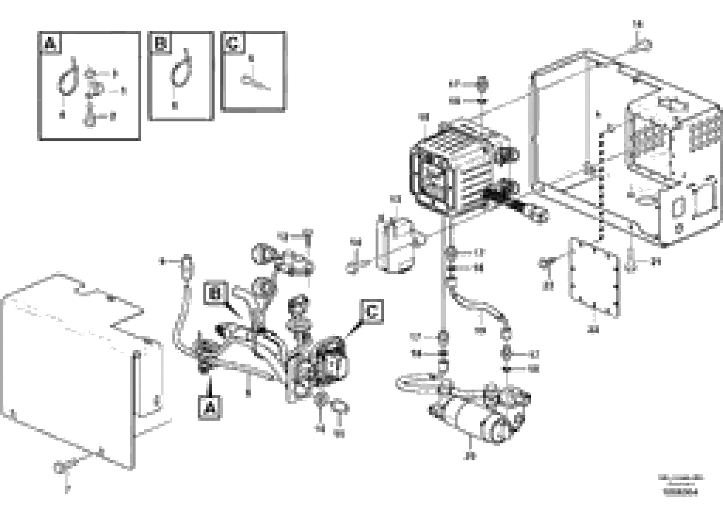 Схема запчастей Volvo L180G - 104896 Aftertreatment Support Unit L180G