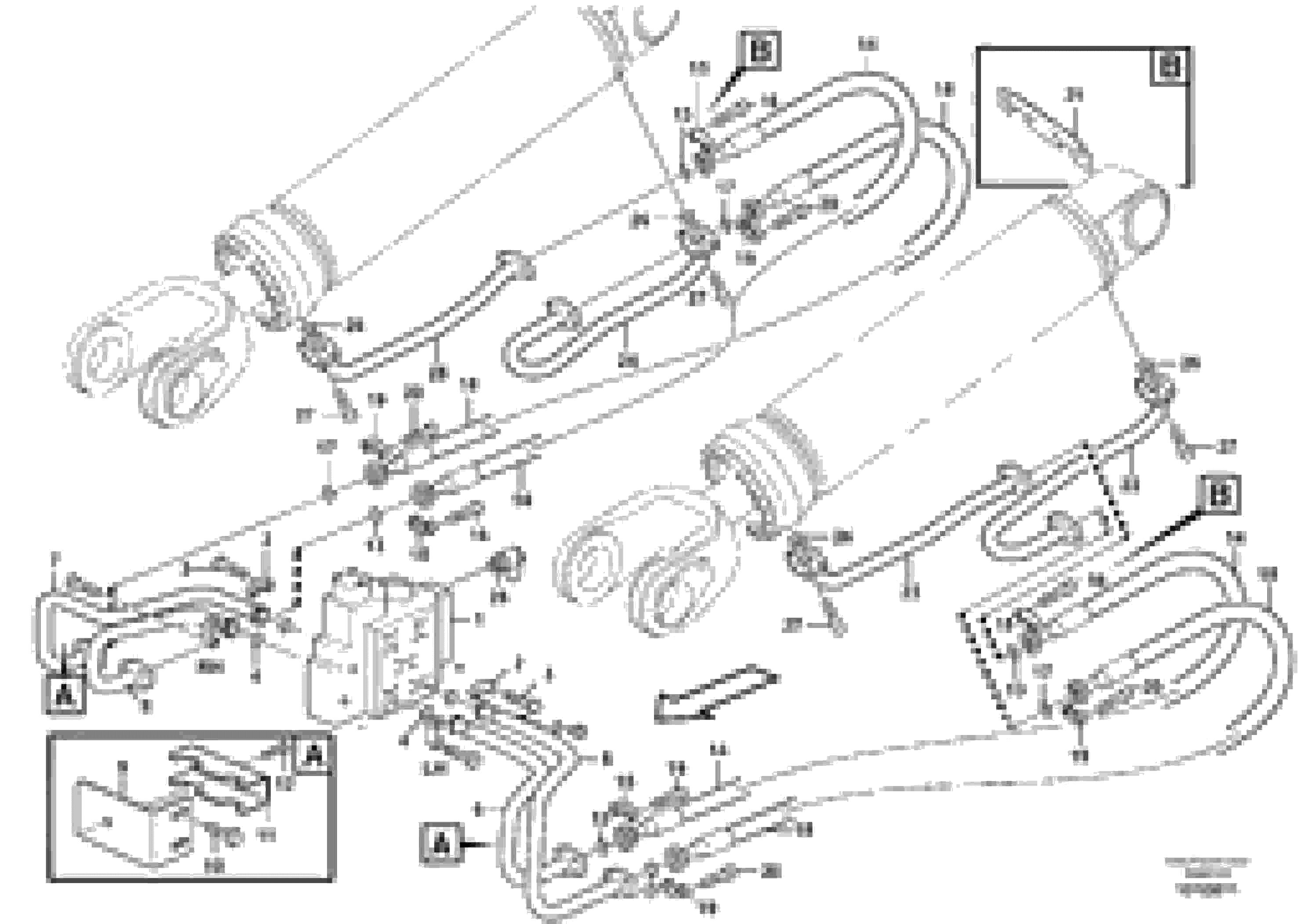 Схема запчастей Volvo L180G - 106051 Hydraulic system, lift function L180G