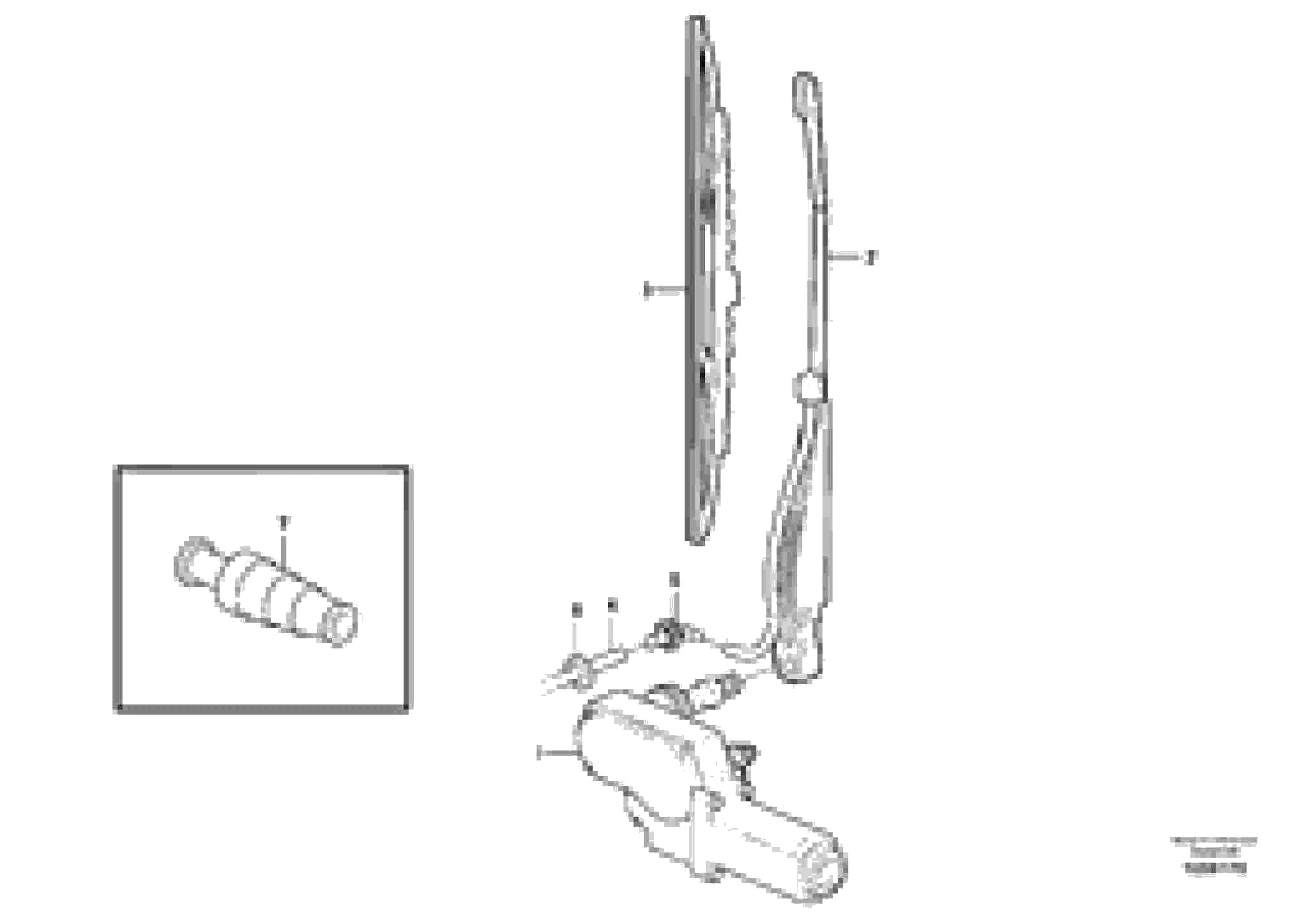 Схема запчастей Volvo L180G - 103913 Windshield wiper, rear L180G