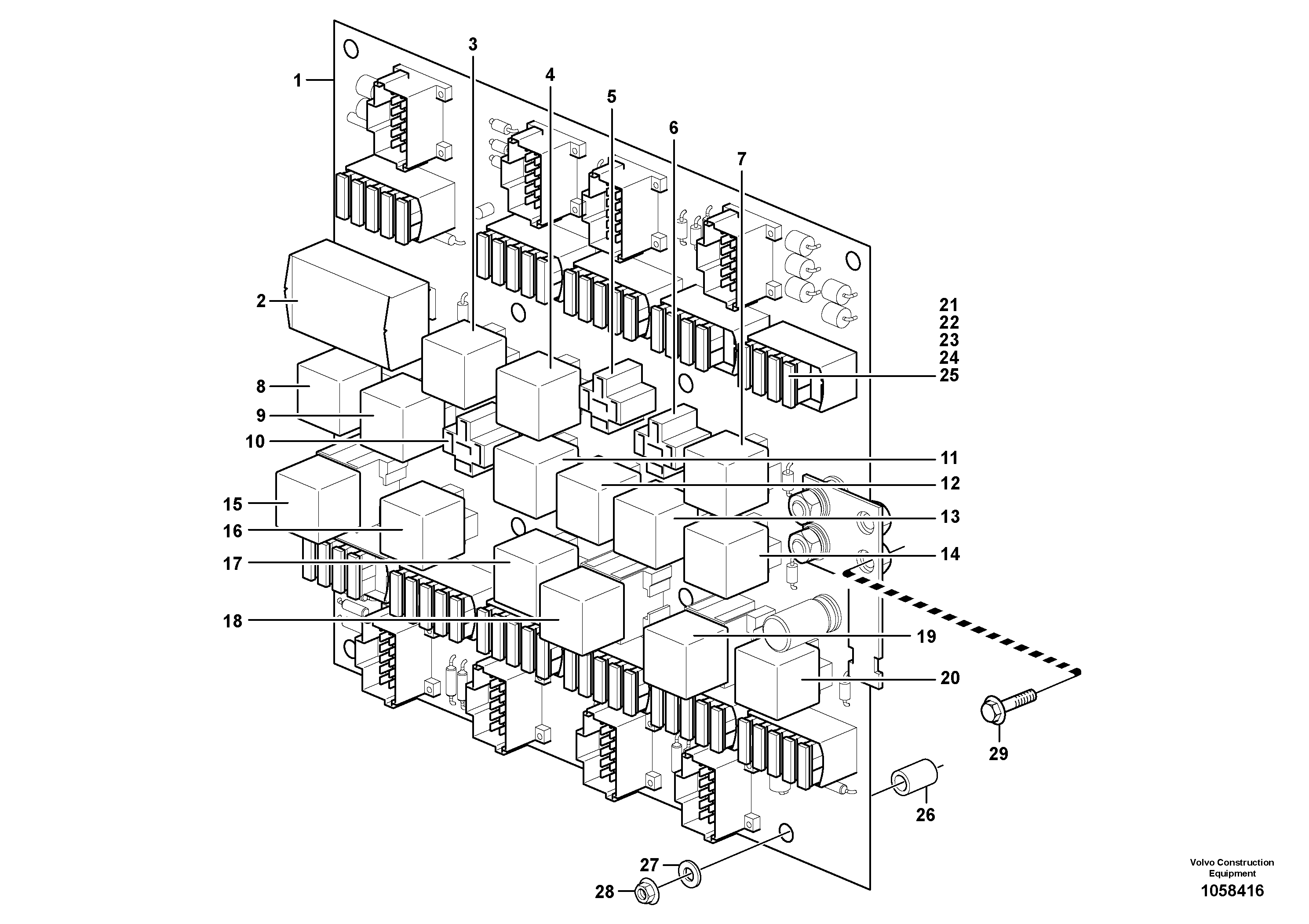 Схема запчастей Volvo L180G - 103899 Circuit board L180G