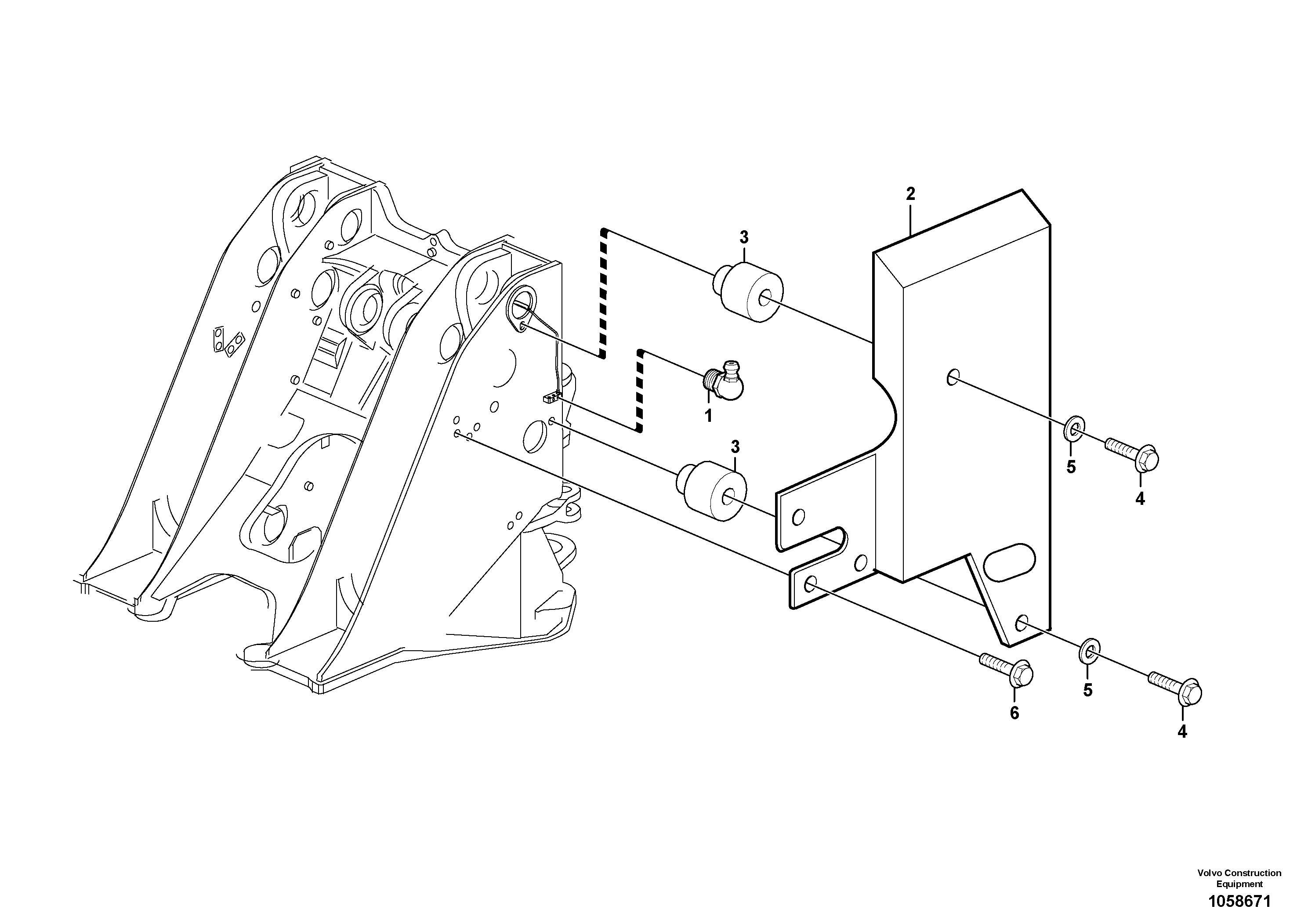 Схема запчастей Volvo L180G - 106069 Protecting plates L180G