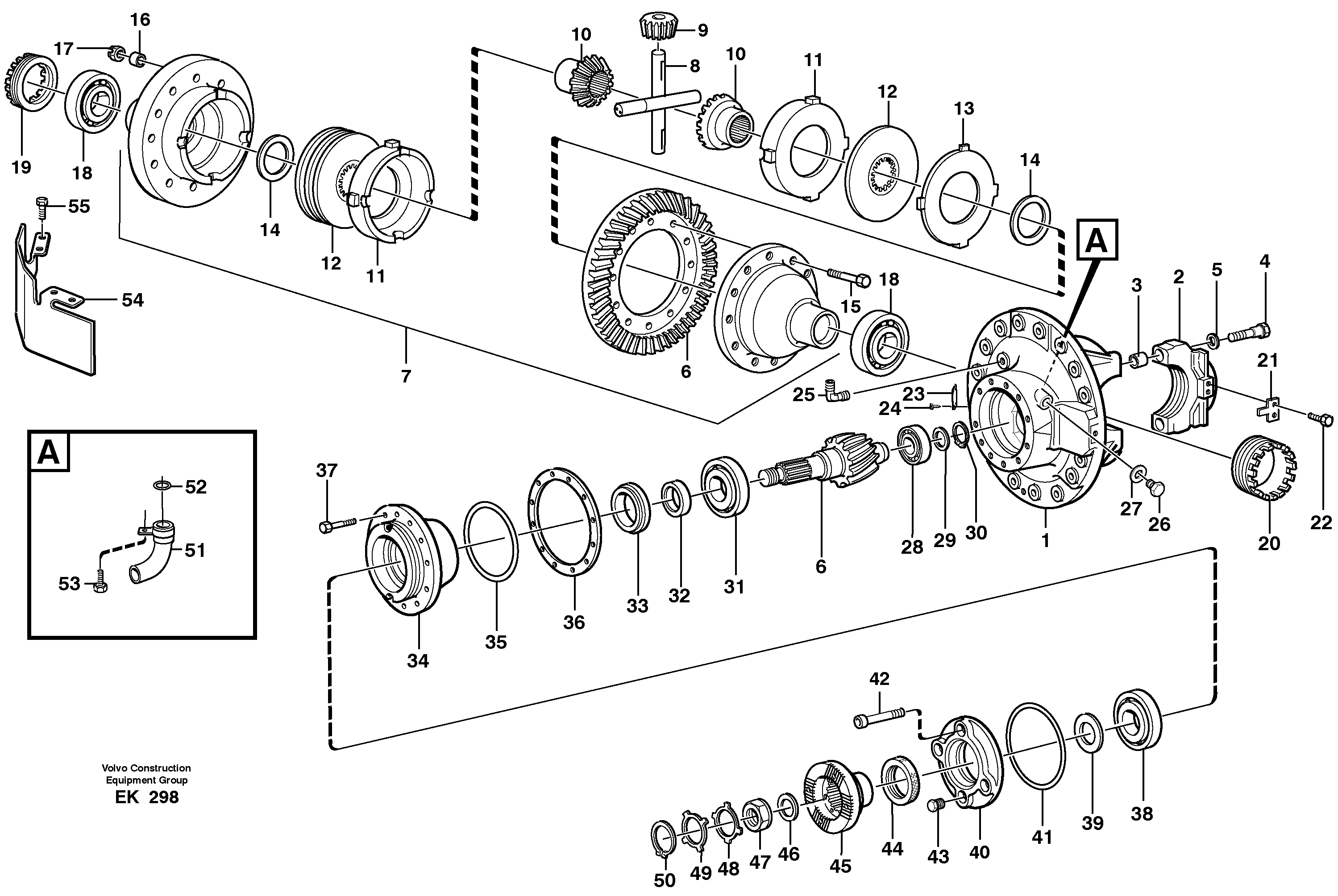 Схема запчастей Volvo L220G - 106250 Final drive, rear L220G