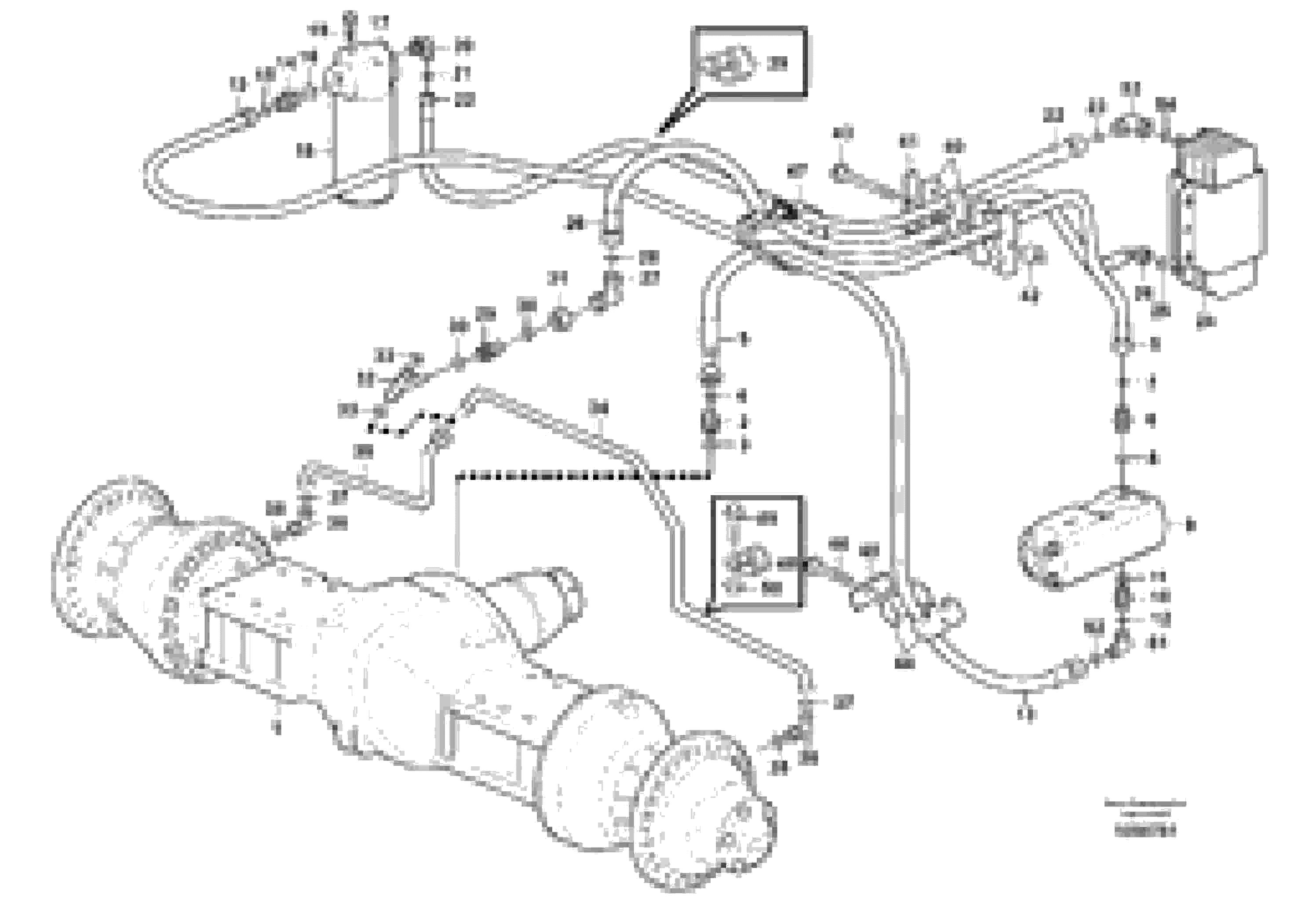 Схема запчастей Volvo L220G - 101460 Oil cooler, forword, pump circuit L220G