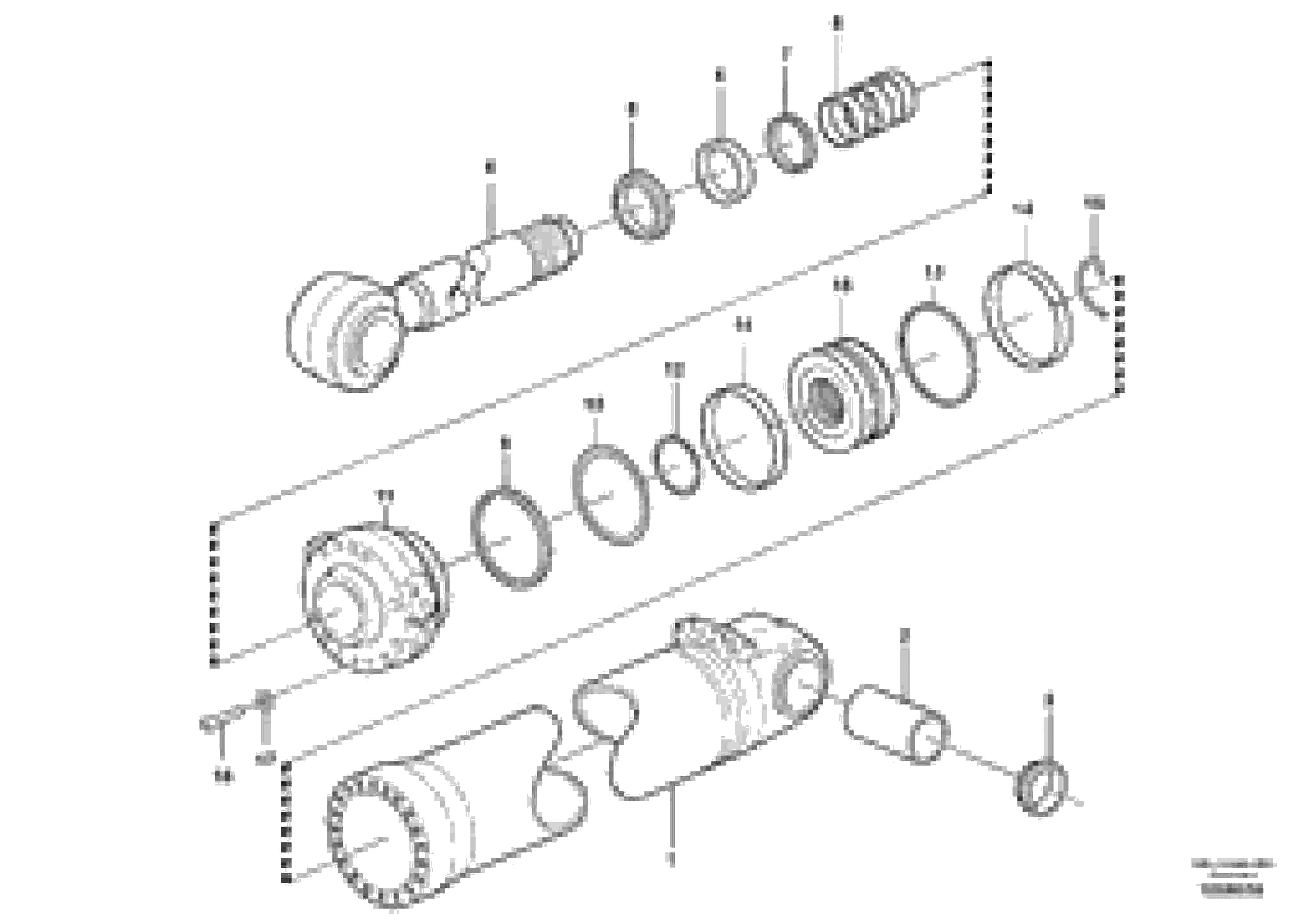 Схема запчастей Volvo L220G - 104559 Hydraulic cylinder, tilting L220G