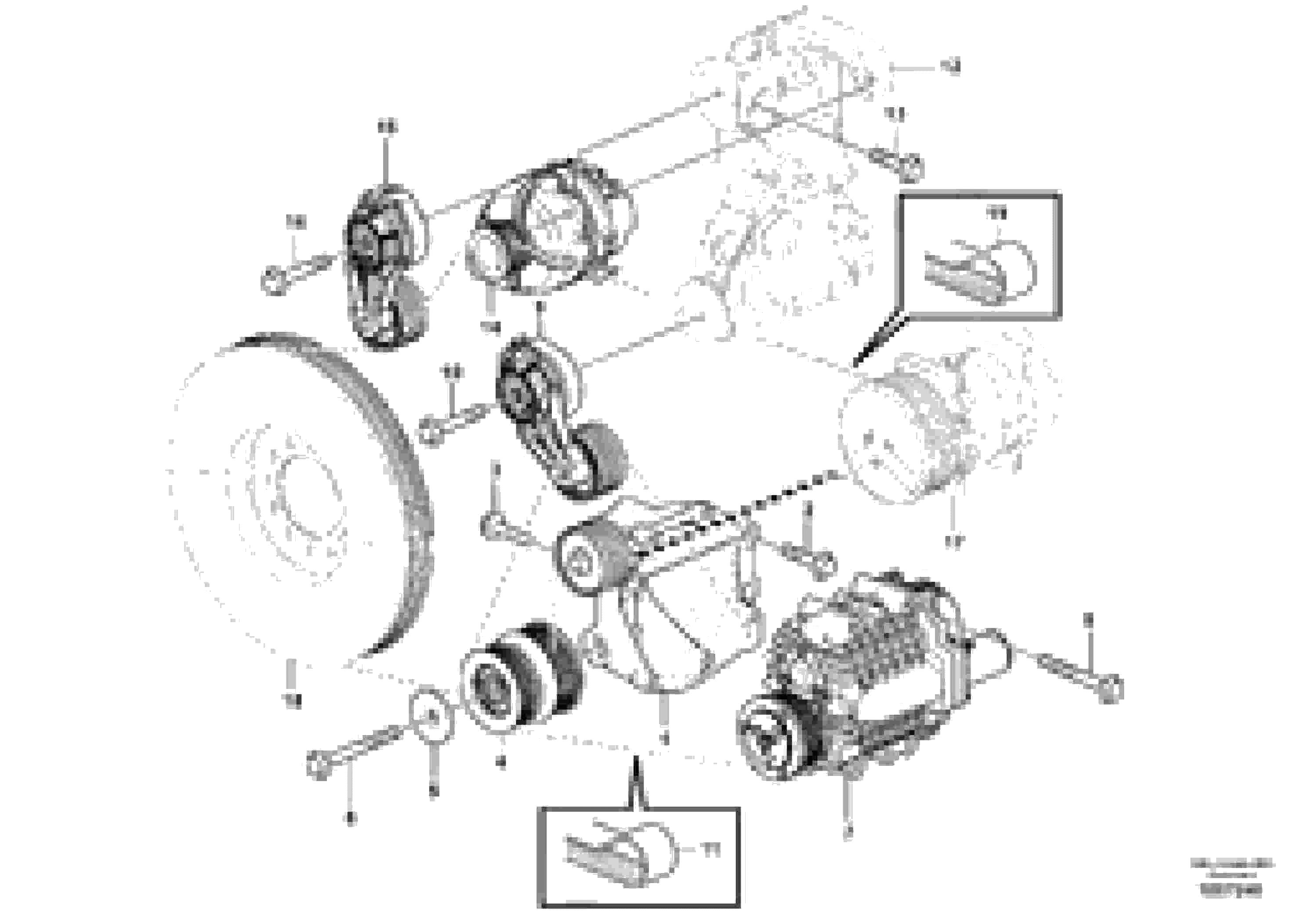 Схема запчастей Volvo L220G - 101427 Belt transmission L220G