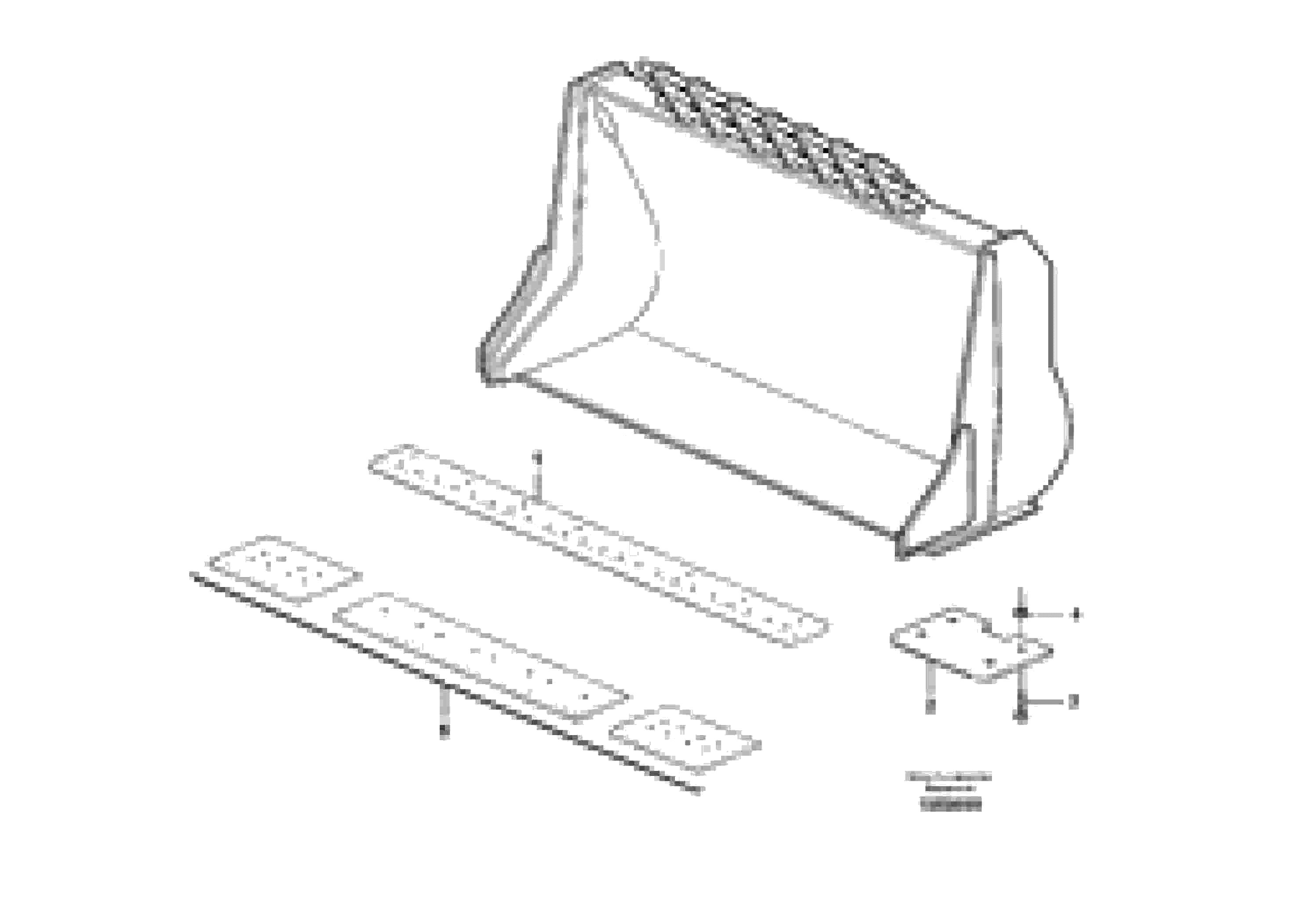 Схема запчастей Volvo L220G - 103303 Bucket, straight lip without teeth ATTACHMENTS WHEEL LOADERS GEN. G