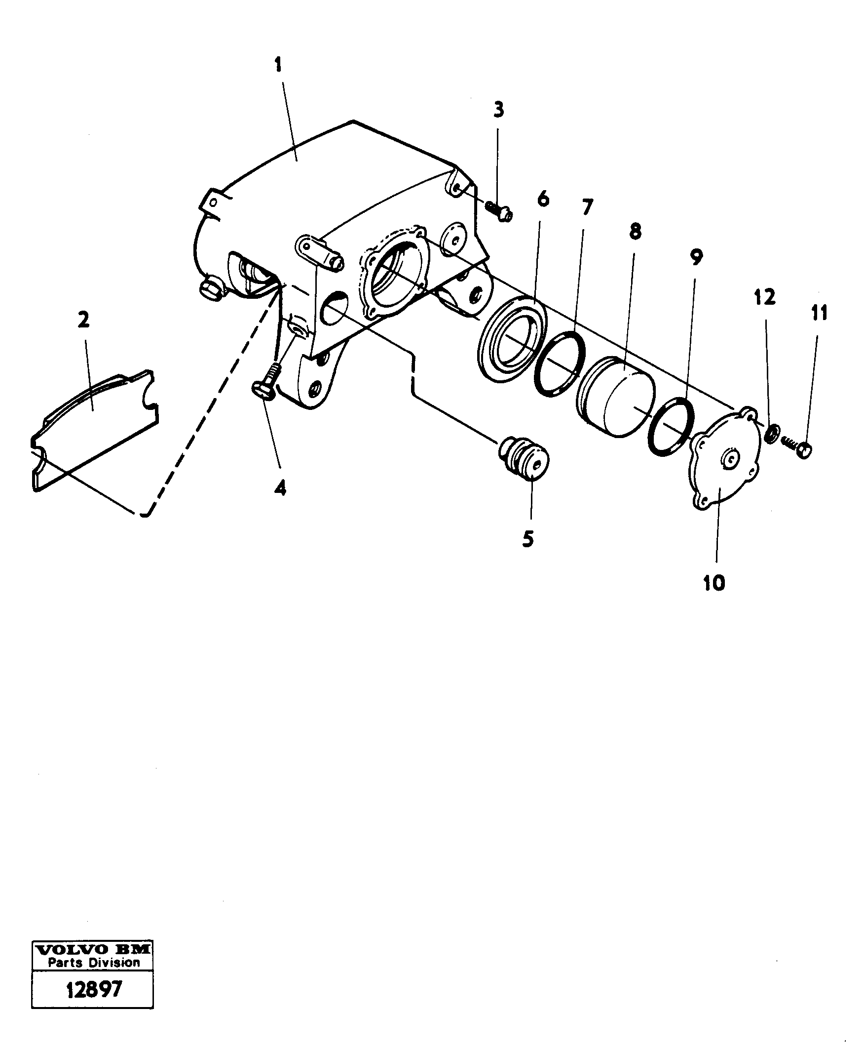 Схема запчастей Volvo 4300 4300 - 21479 Disc brake 