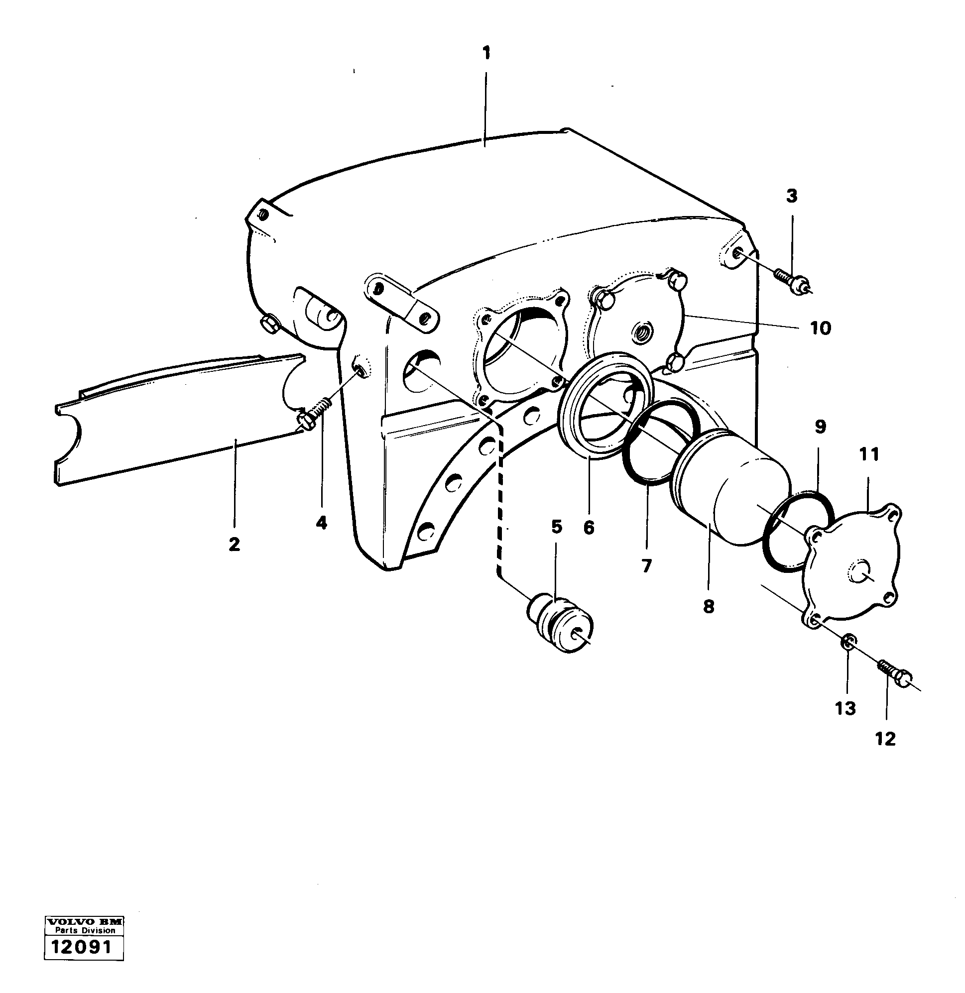 Схема запчастей Volvo 4300 4300 - 37511 Disc brake 