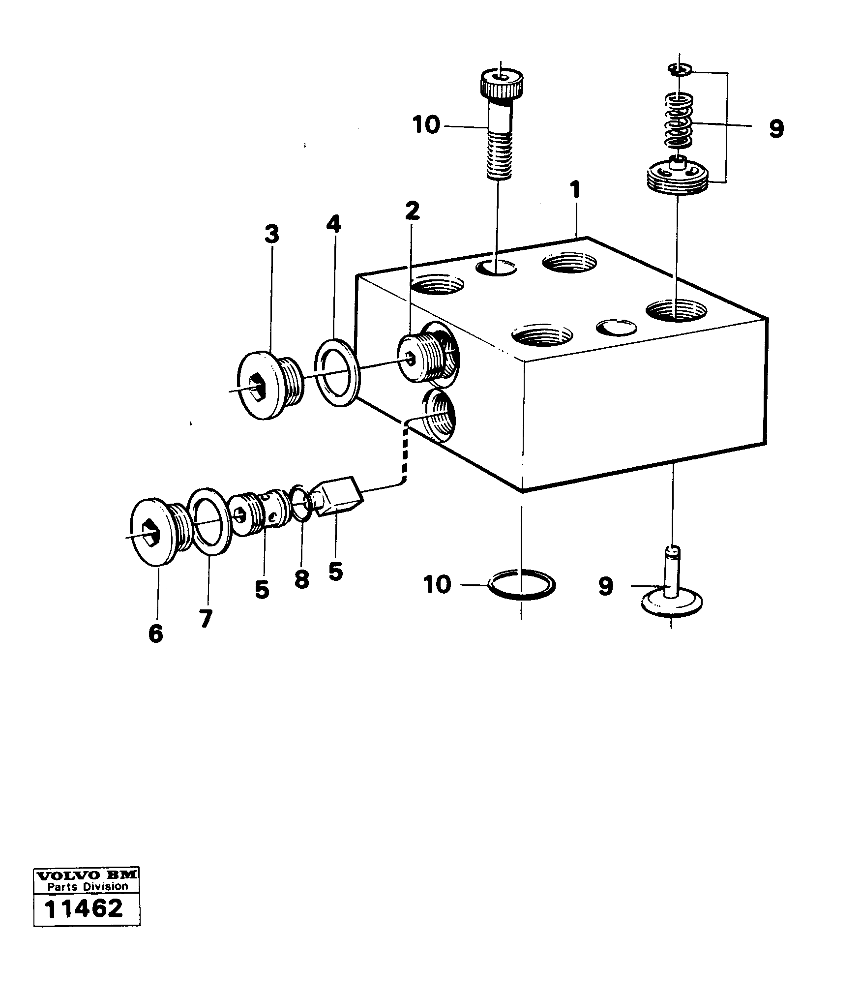 Схема запчастей Volvo 4300 4300 - 21481 Valve body 