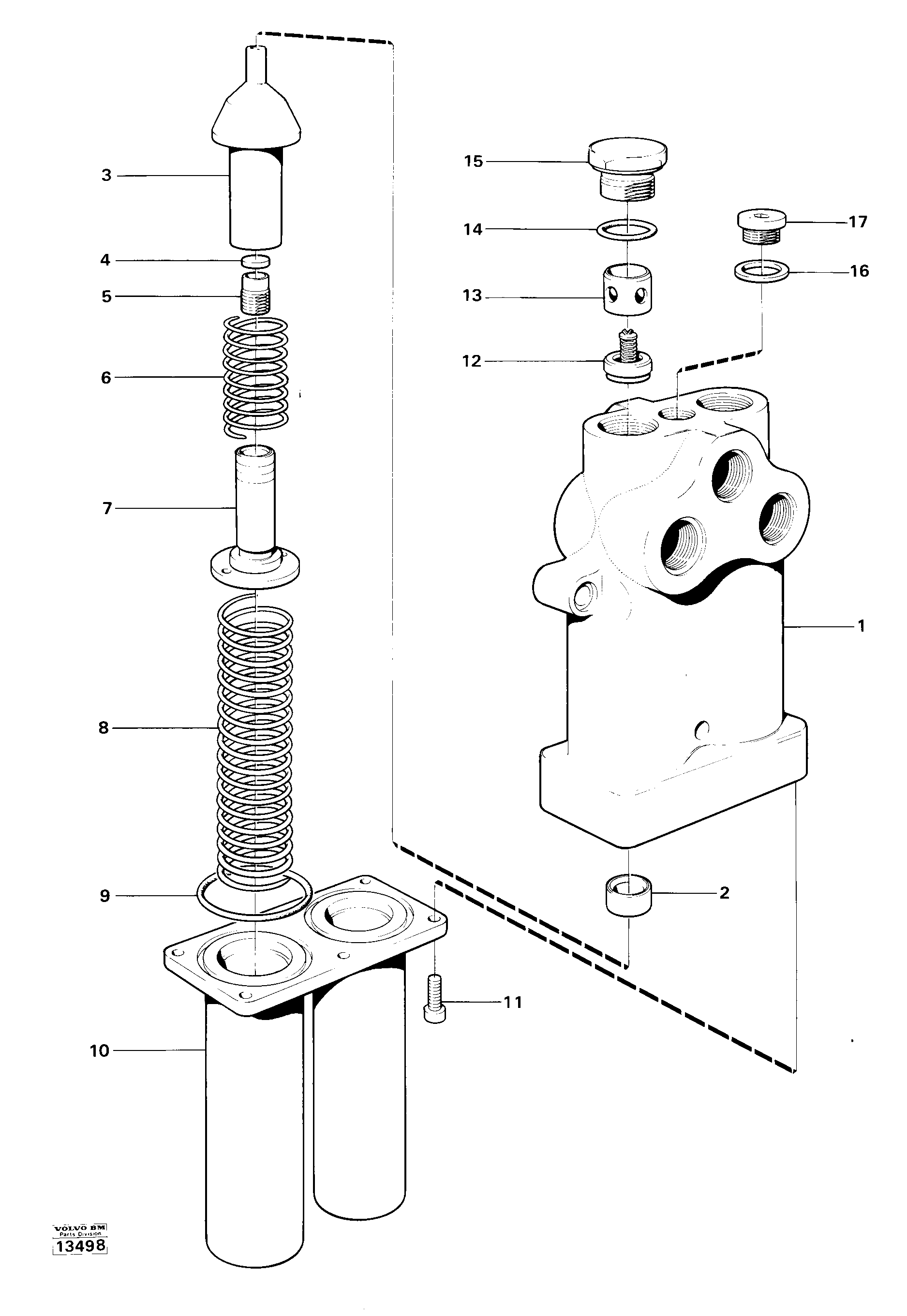 Схема запчастей Volvo 4300 4300 - 21483 Valve section 