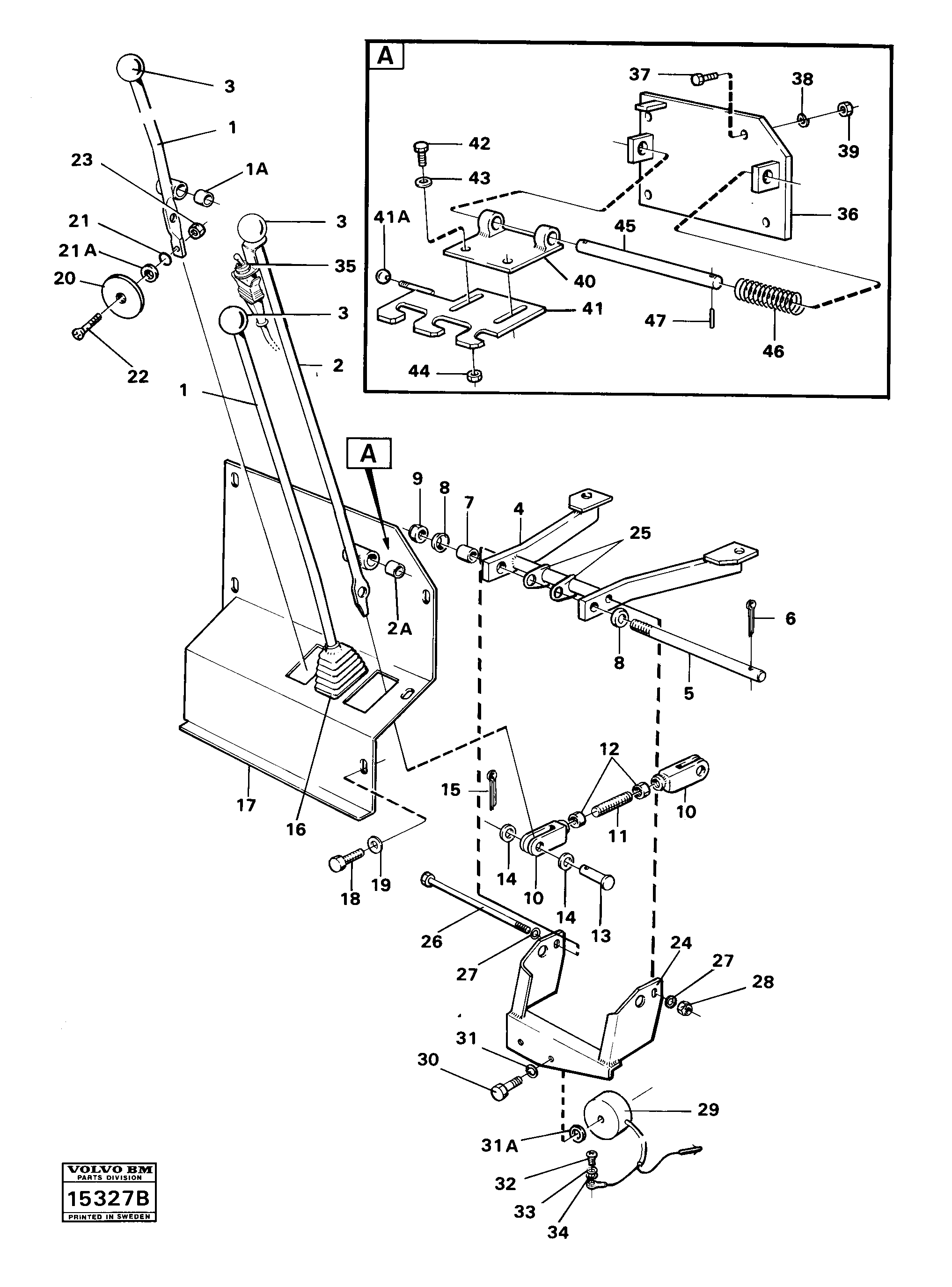 Схема запчастей Volvo 4300 4300 - 101210 Controls 