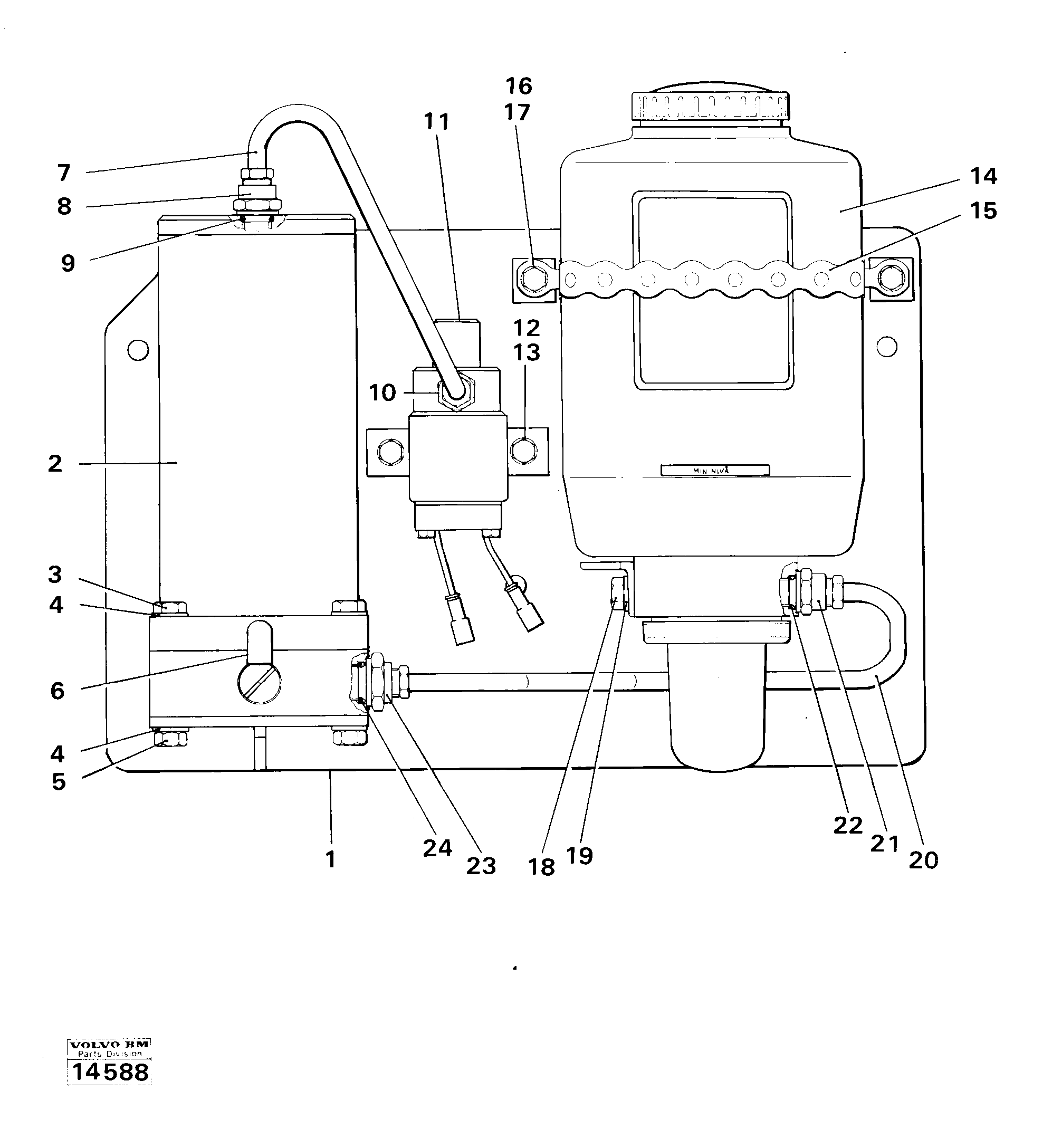 Схема запчастей Volvo 4300 4300 - 18590 Pump unit 