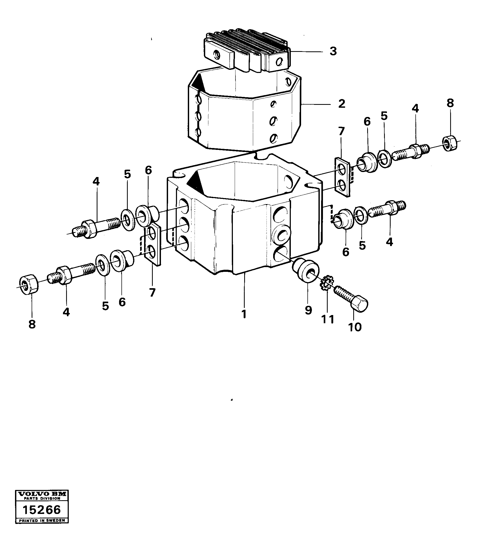 Схема запчастей Volvo 4300 4300 - 34876 Starter element mo-60146 