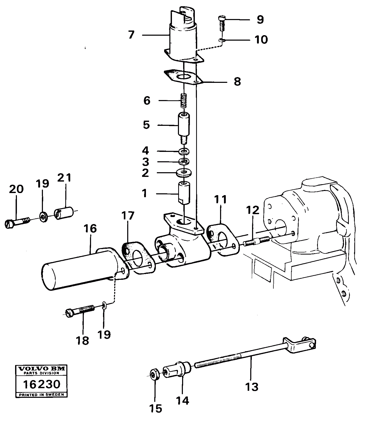 Схема запчастей Volvo 4300 4300 - 1088 Cold-starting device 