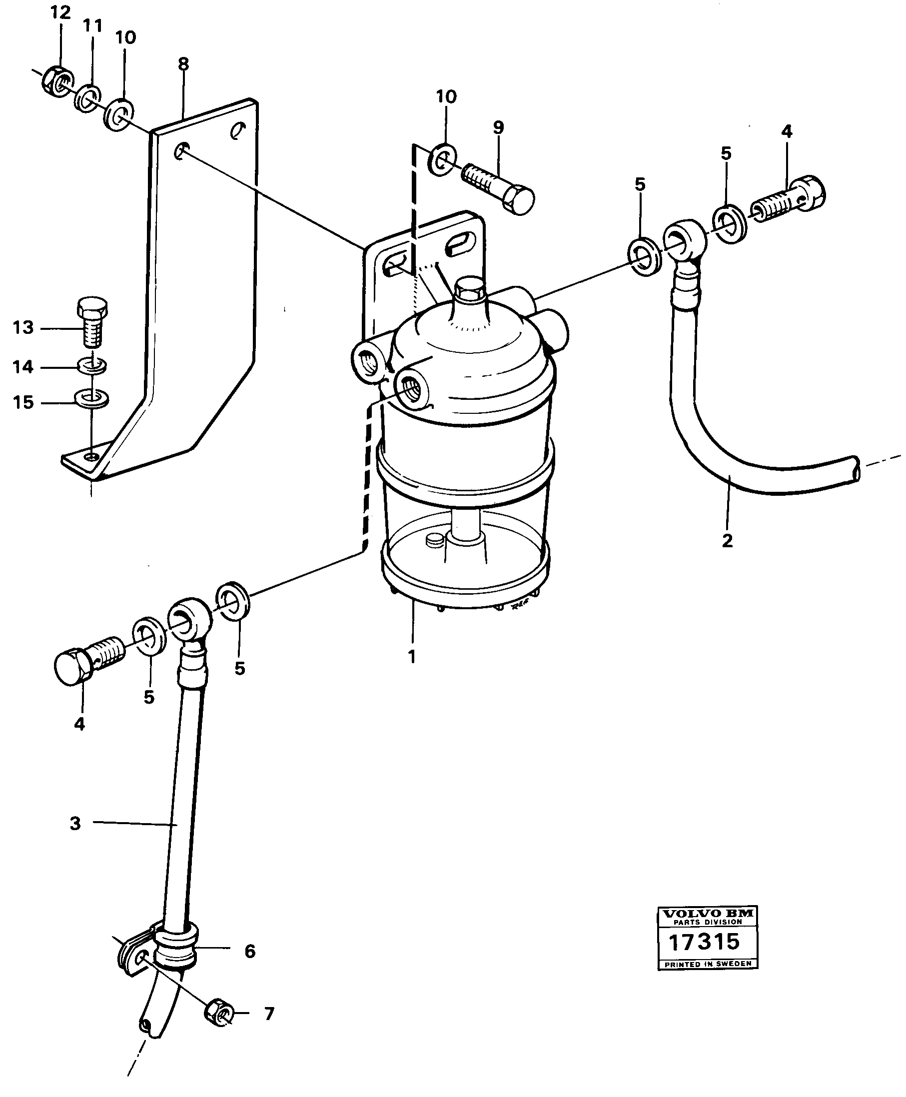 Схема запчастей Volvo 4300 4300 - 18924 Slurry separator with fitting parts Mo 59883- 