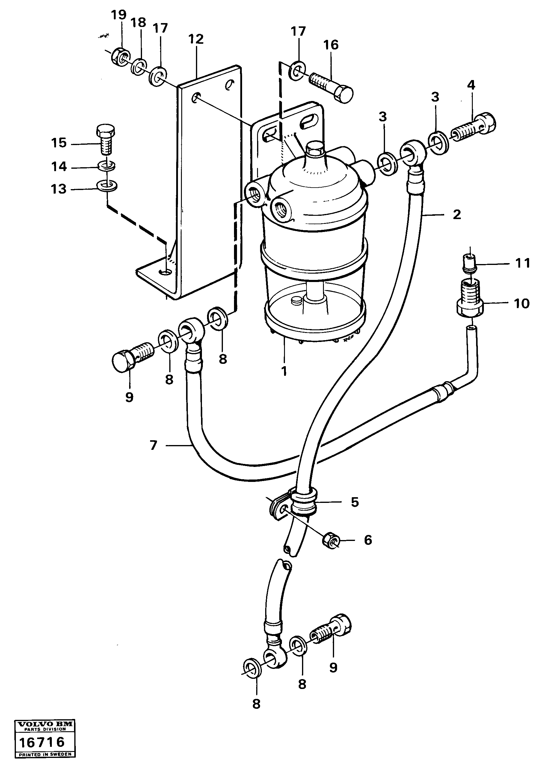 Схема запчастей Volvo 4300 4300 - 24425 Slurry separator with fitting parts Mo-59882 