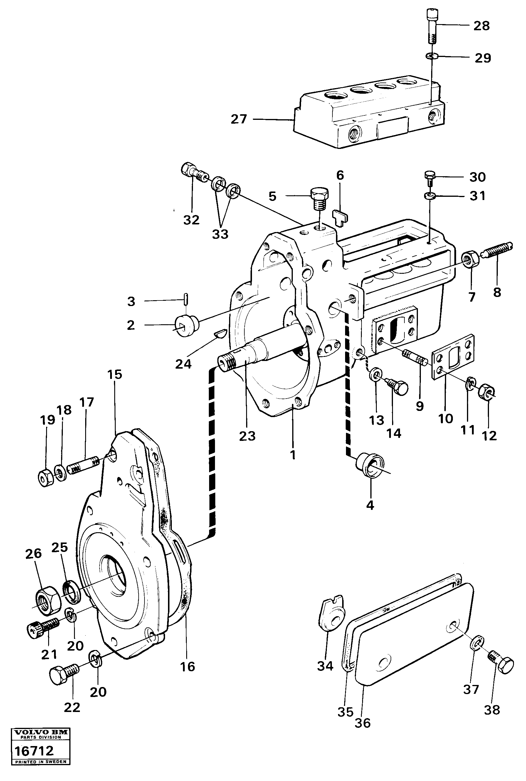 Схема запчастей Volvo 4300 4300 - 26481 Fuel injection pump cmpl 