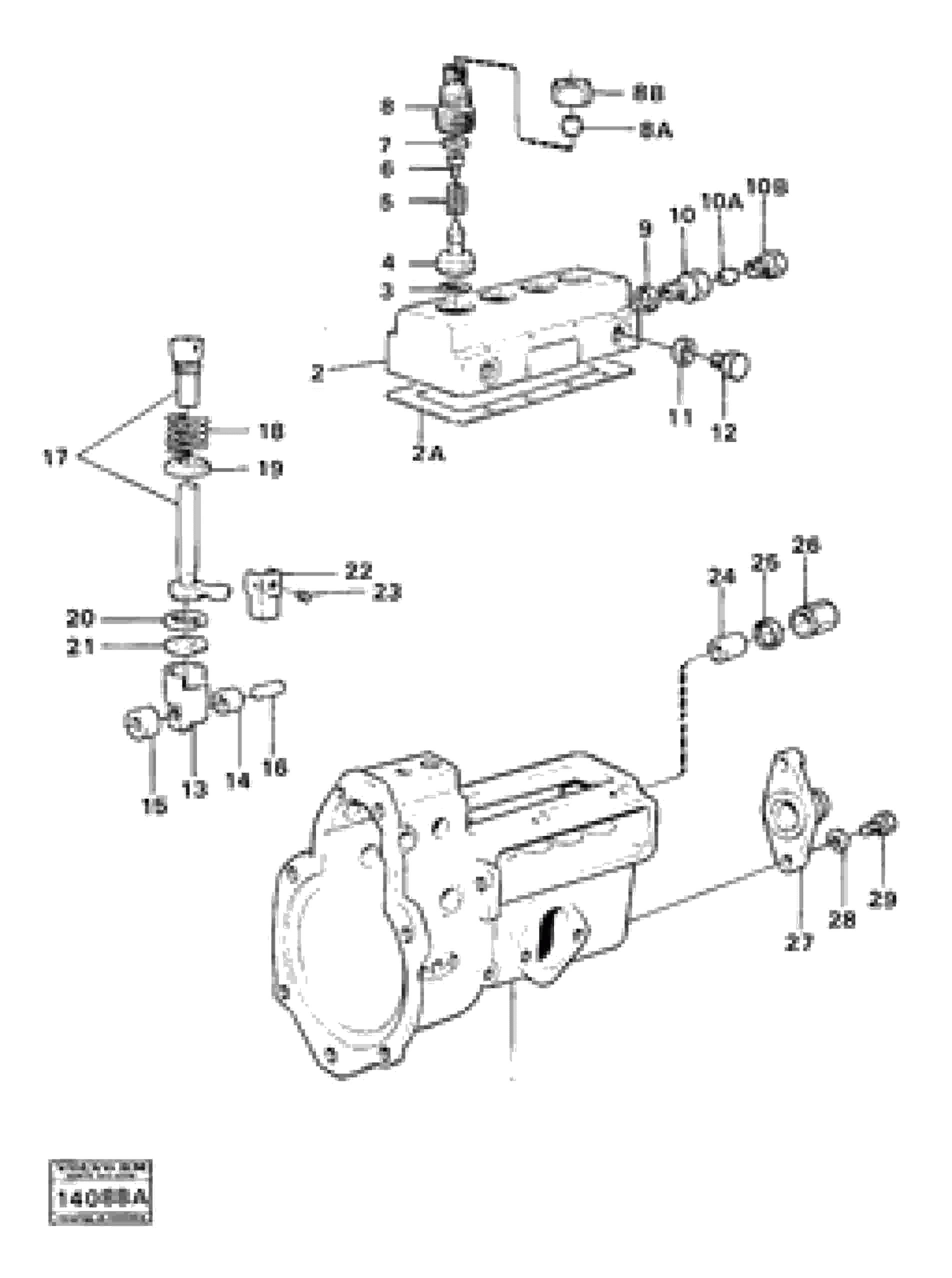 Схема запчастей Volvo 4300 4300 - 26485 Fuel injection pump pump part 