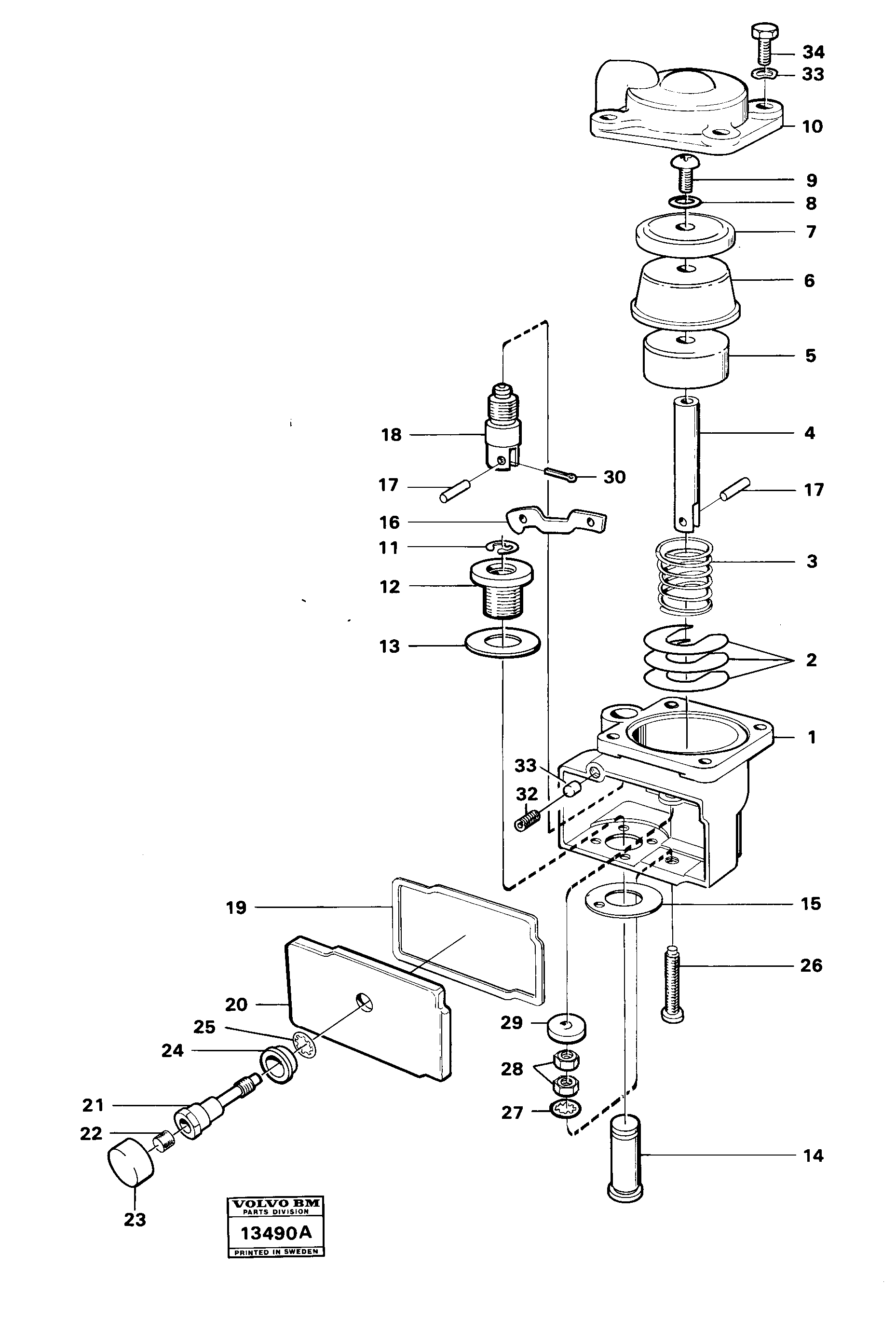 Схема запчастей Volvo 4300 4300 - 26638 Smoke limiter 