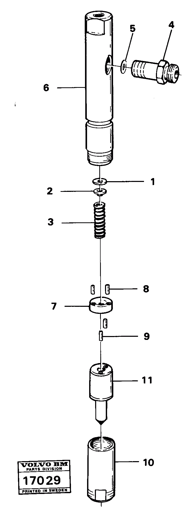 Схема запчастей Volvo 4300 4300 - 26639 Injector prod nr 16300, 16305 