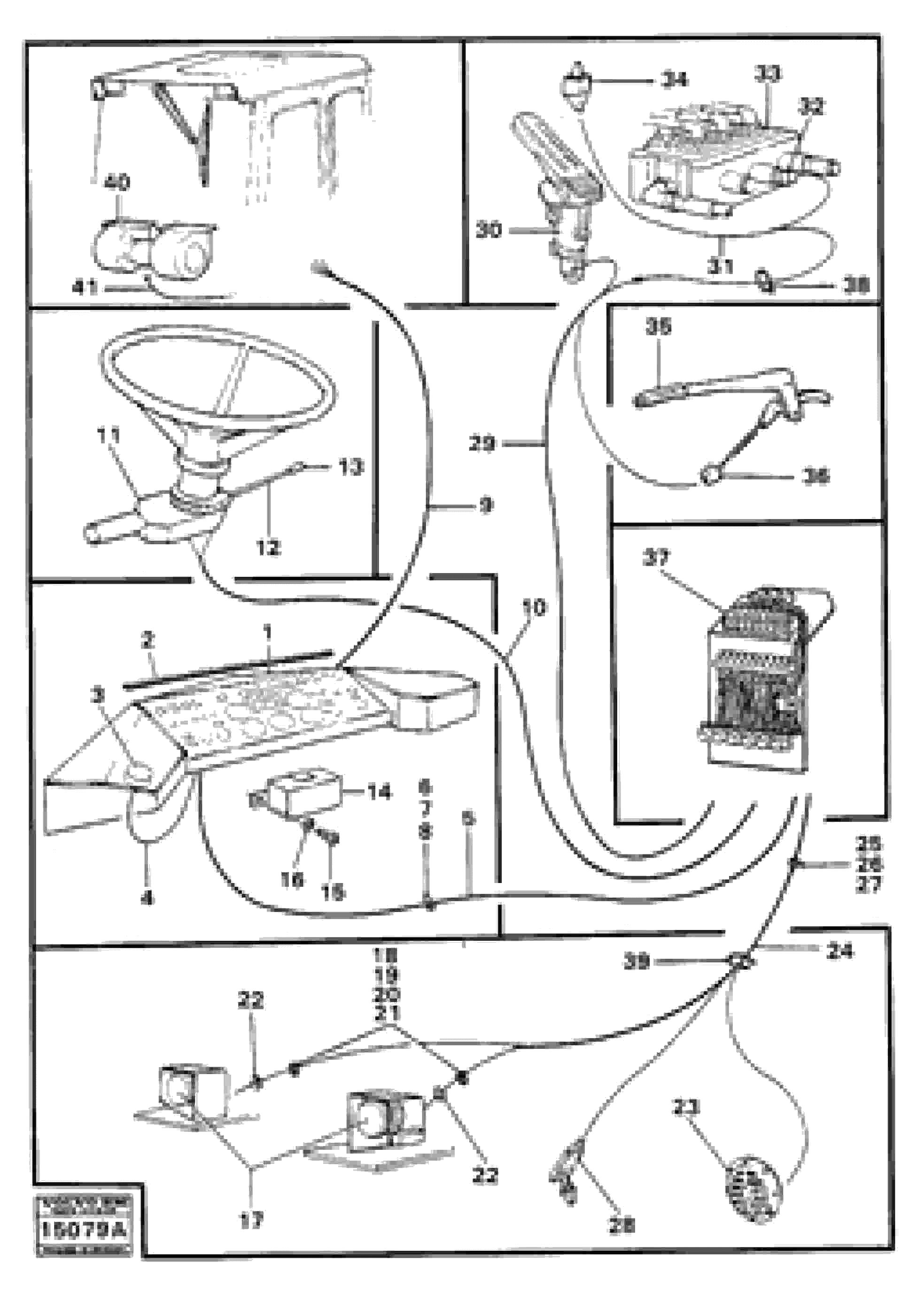 Схема запчастей Volvo 4300 4300 - 11155 Electric system front 