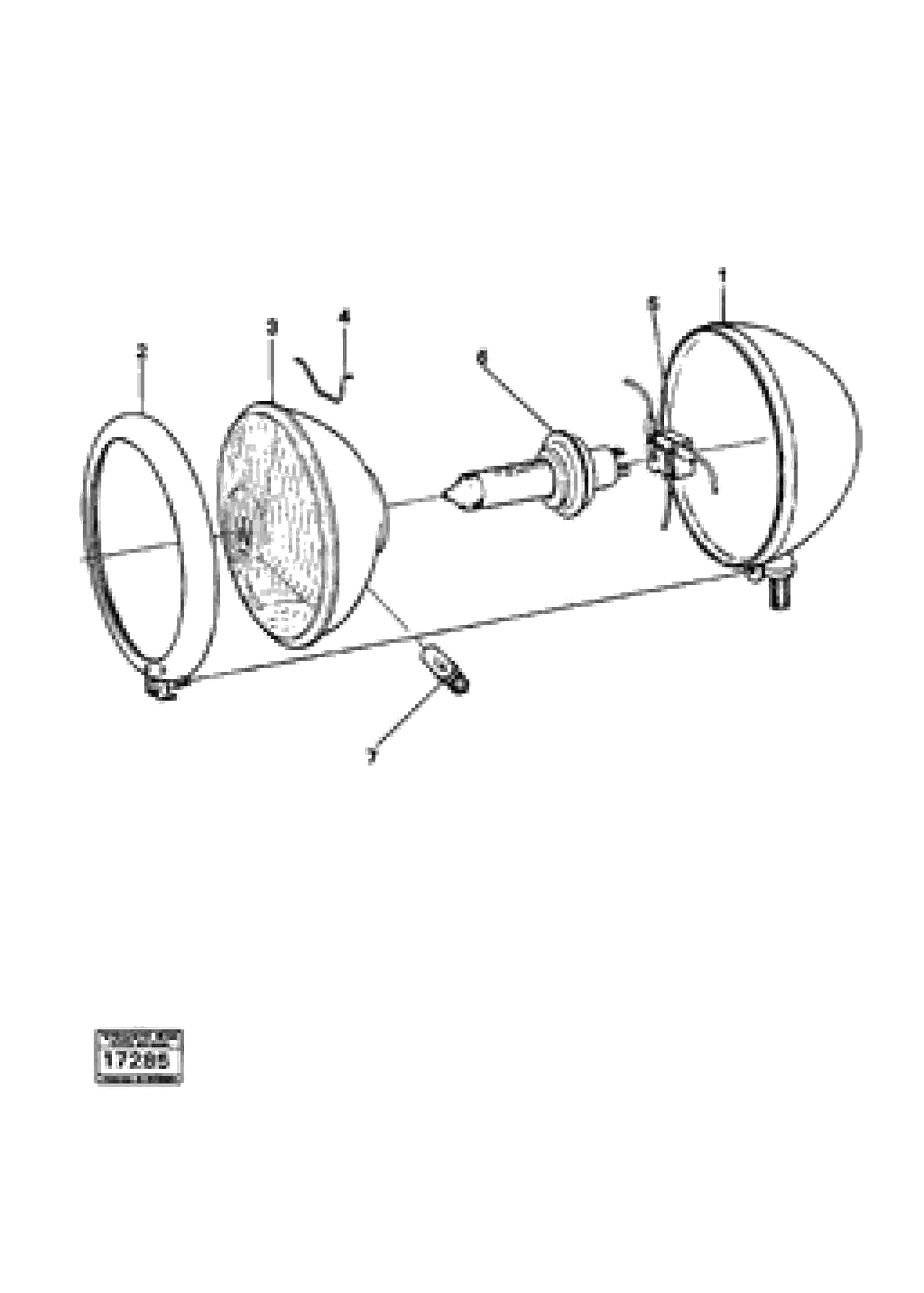 Схема запчастей Volvo 4300 4300 - 16242 Headlamp 