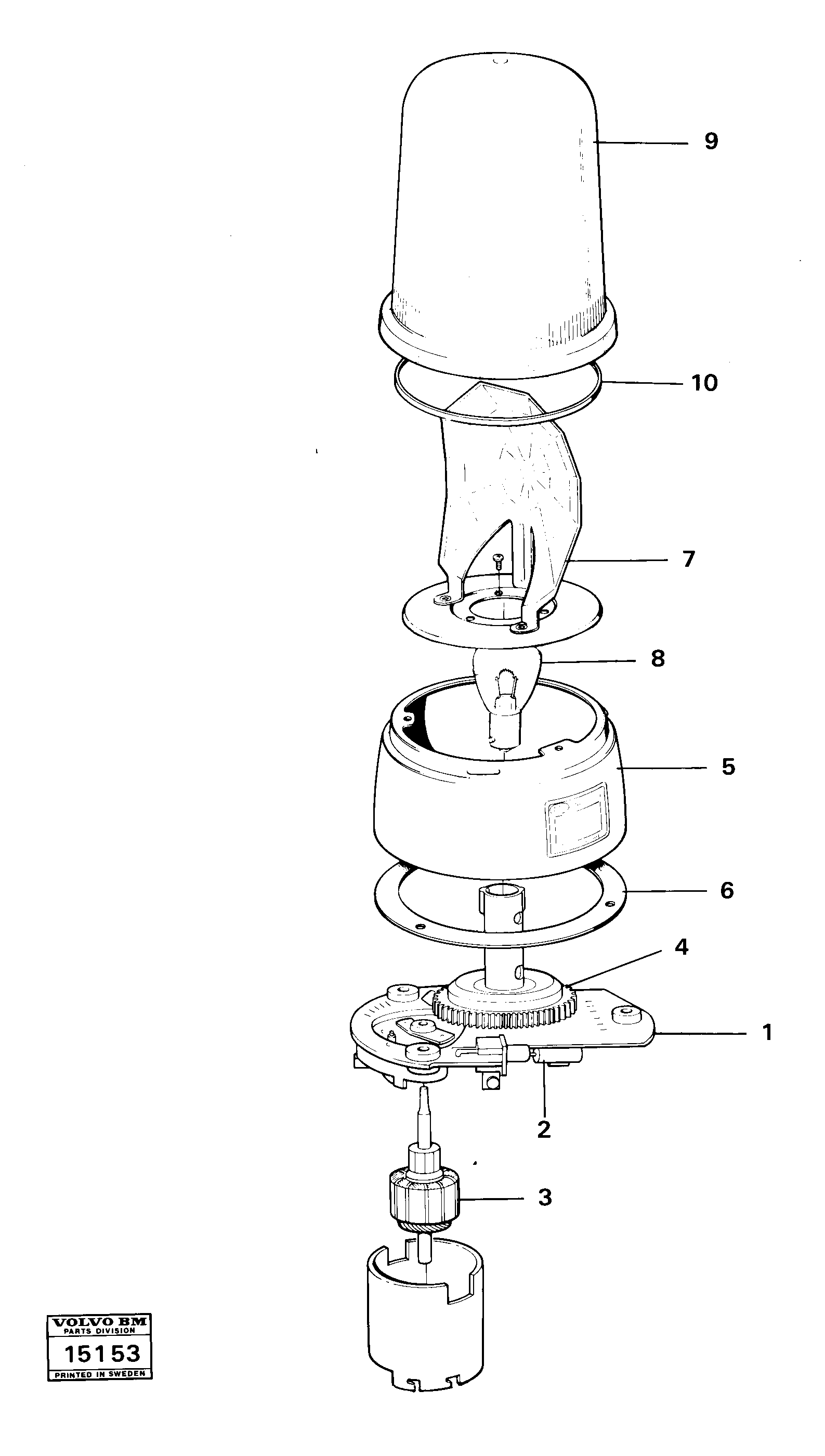 Схема запчастей Volvo 4300 4300 - 18943 Warning light 