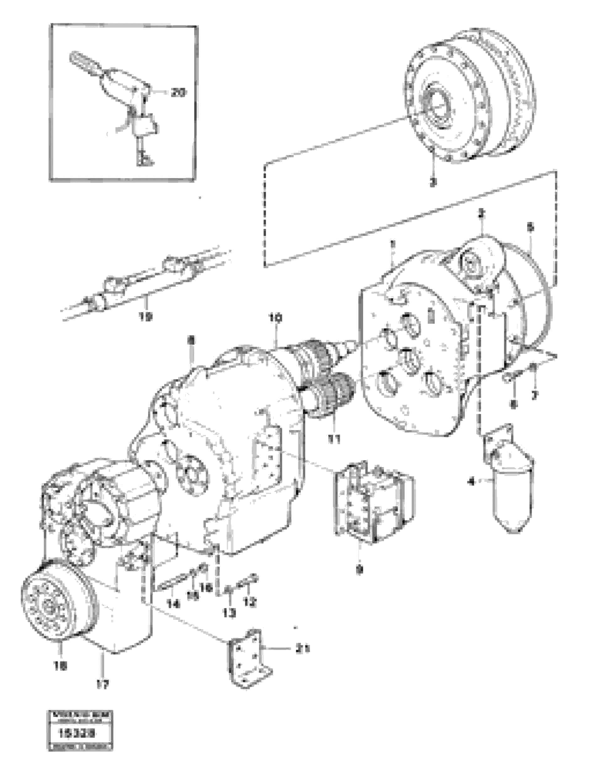 Схема запчастей Volvo 4300 4300 - 31942 Hydraulic transmission with fitting parts 