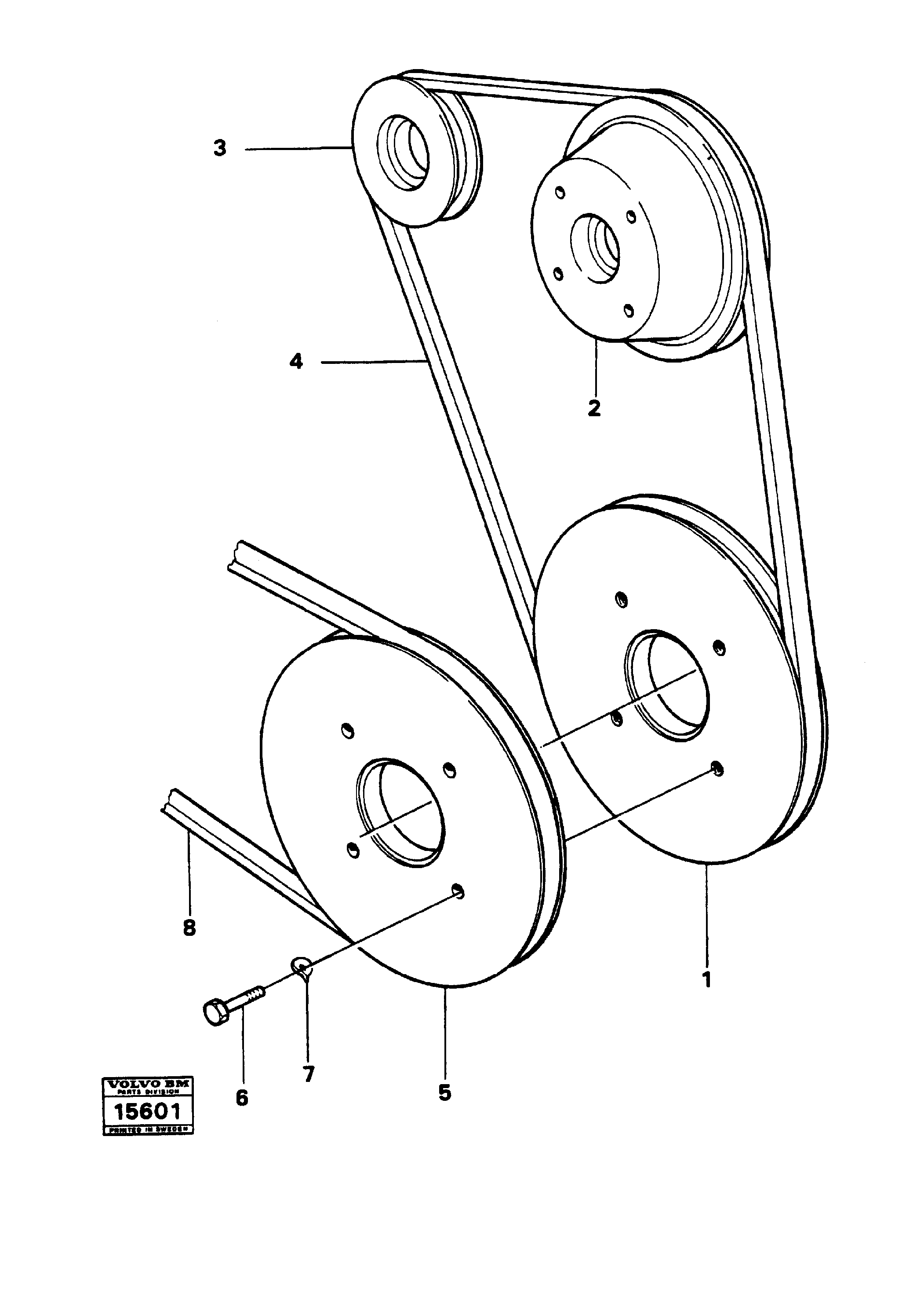 Схема запчастей Volvo 4200 4200 - 19274 Belt transmission 