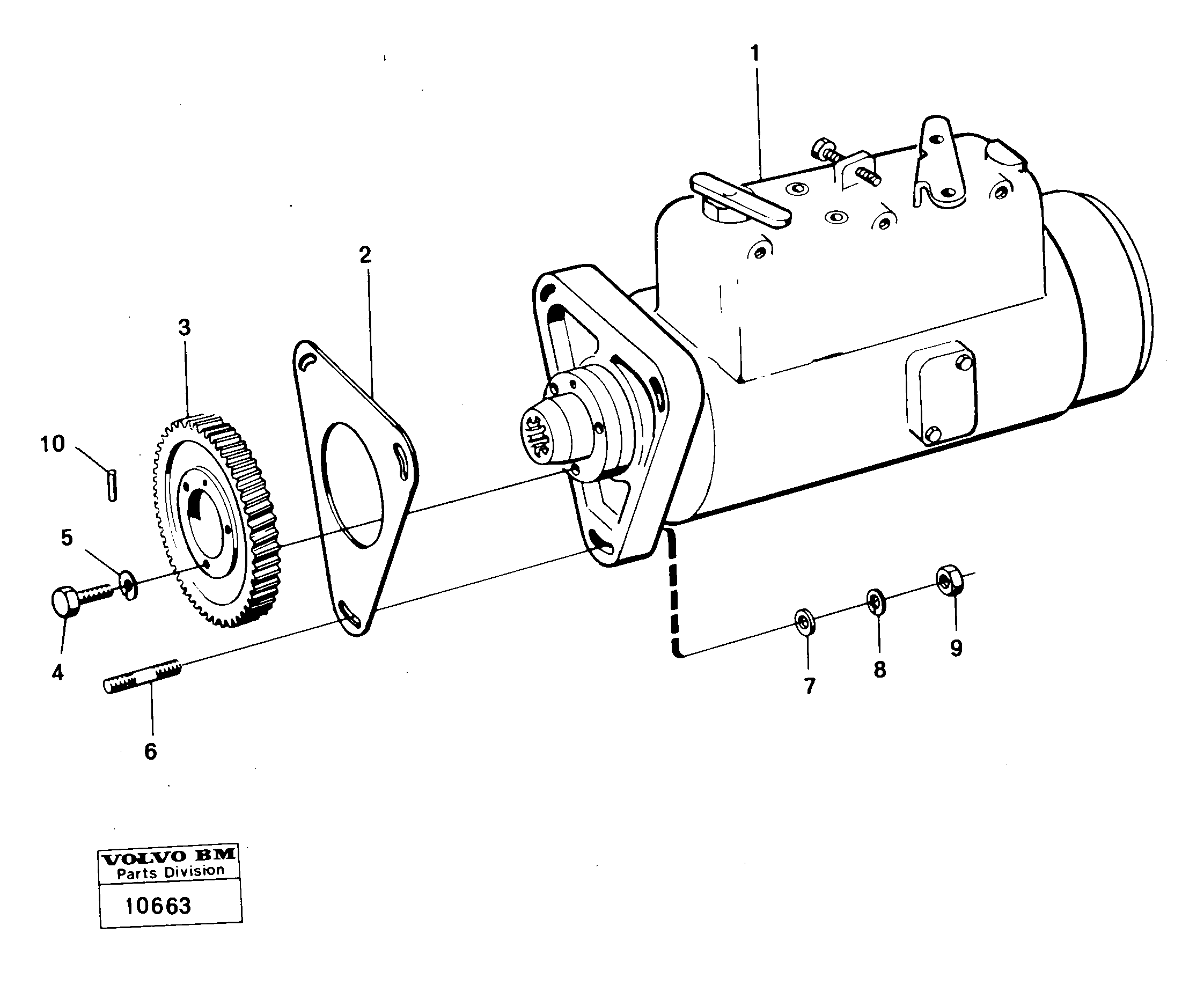 Схема запчастей Volvo 4200 4200 - 19278 Привод топливного насоса высокого давления (ТНВД) 