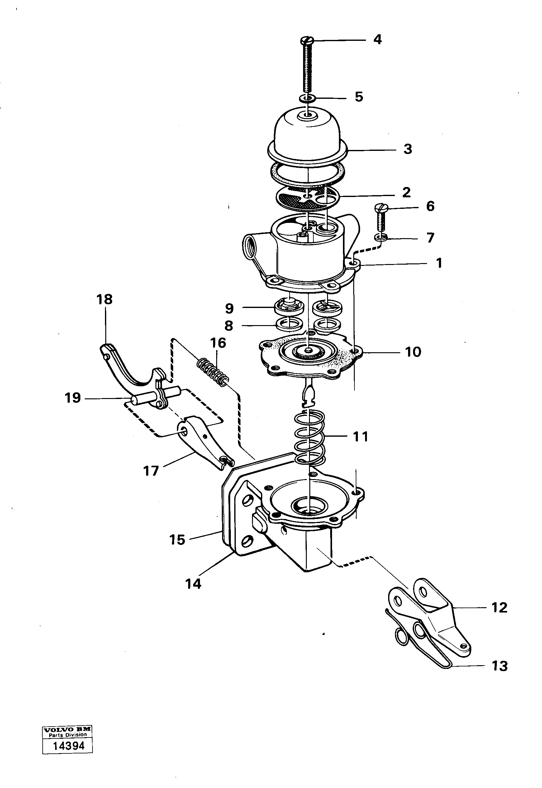 Схема запчастей Volvo 4200 4200 - 19279 Feed pump 