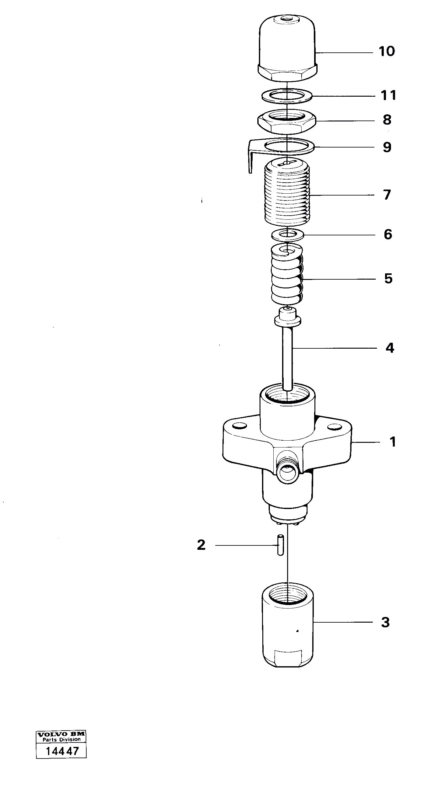 Схема запчастей Volvo 4200 4200 - 19280 Nozzle body 