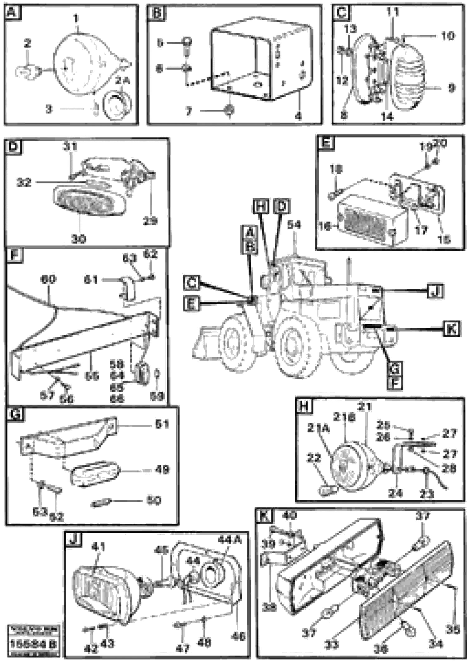 Схема запчастей Volvo 4200 4200 - 37102 Lighting 