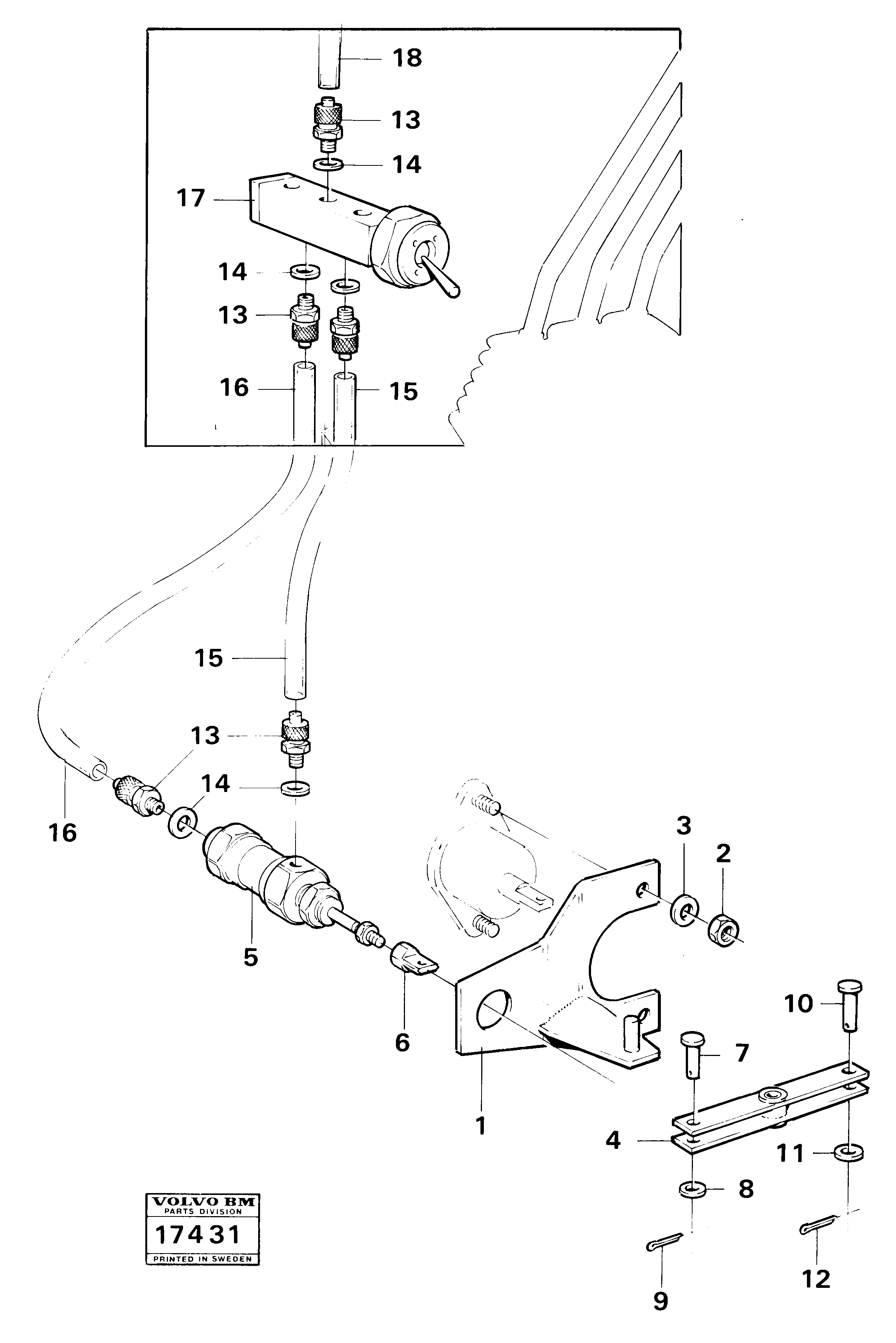 Схема запчастей Volvo 4200 4200 - 19298 High and low range controls 6-speed Gear Transmission 