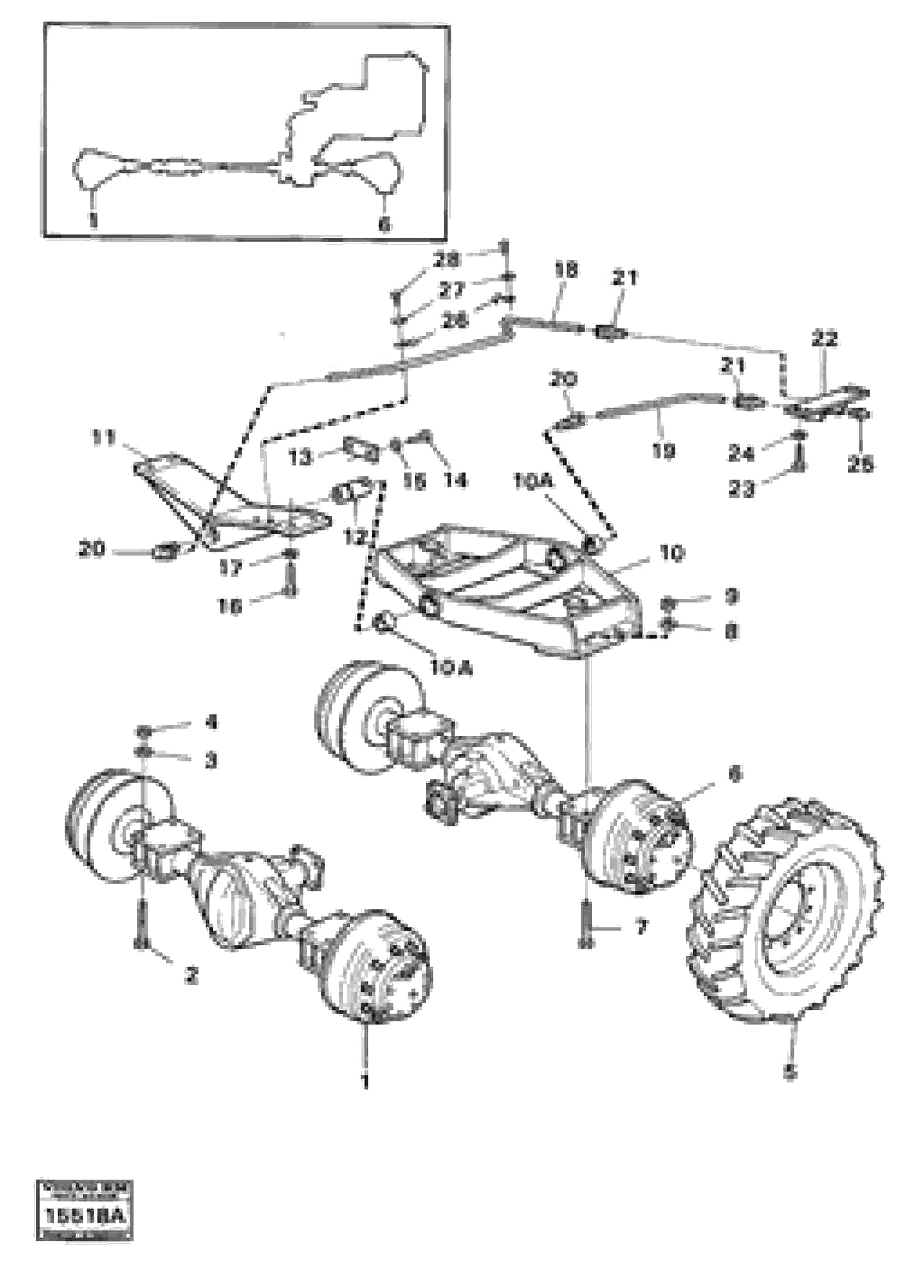 Схема запчастей Volvo 4200 4200 - 24561 Driveshafts with assembly parts 