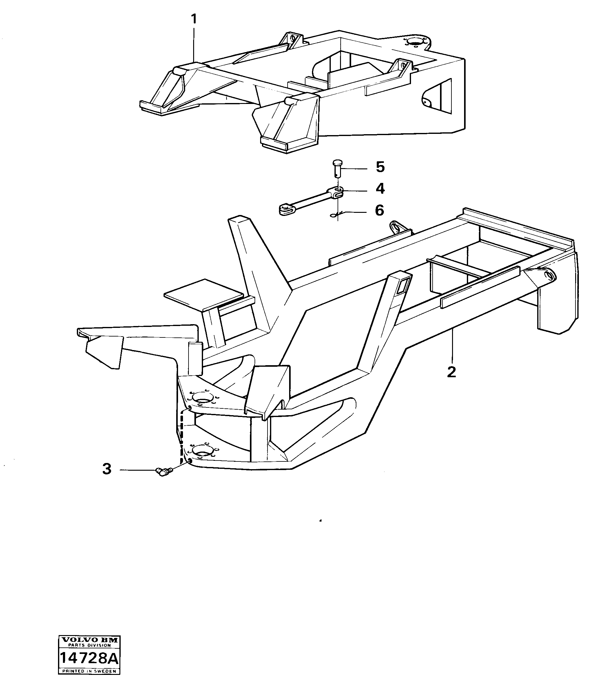 Схема запчастей Volvo 4200 4200 - 25288 Frame 