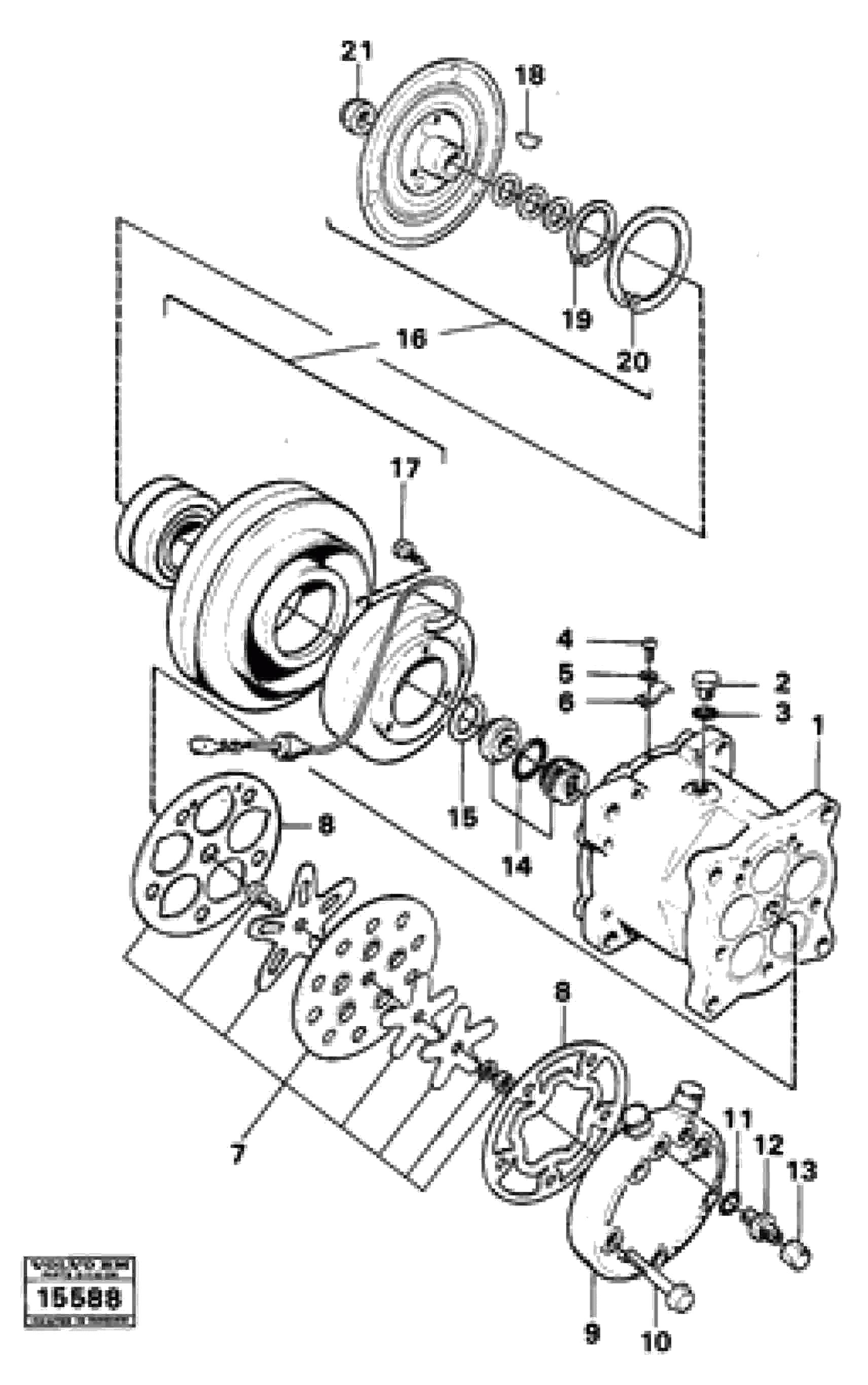 Схема запчастей Volvo 4200 4200 - 24174 Air compressor 