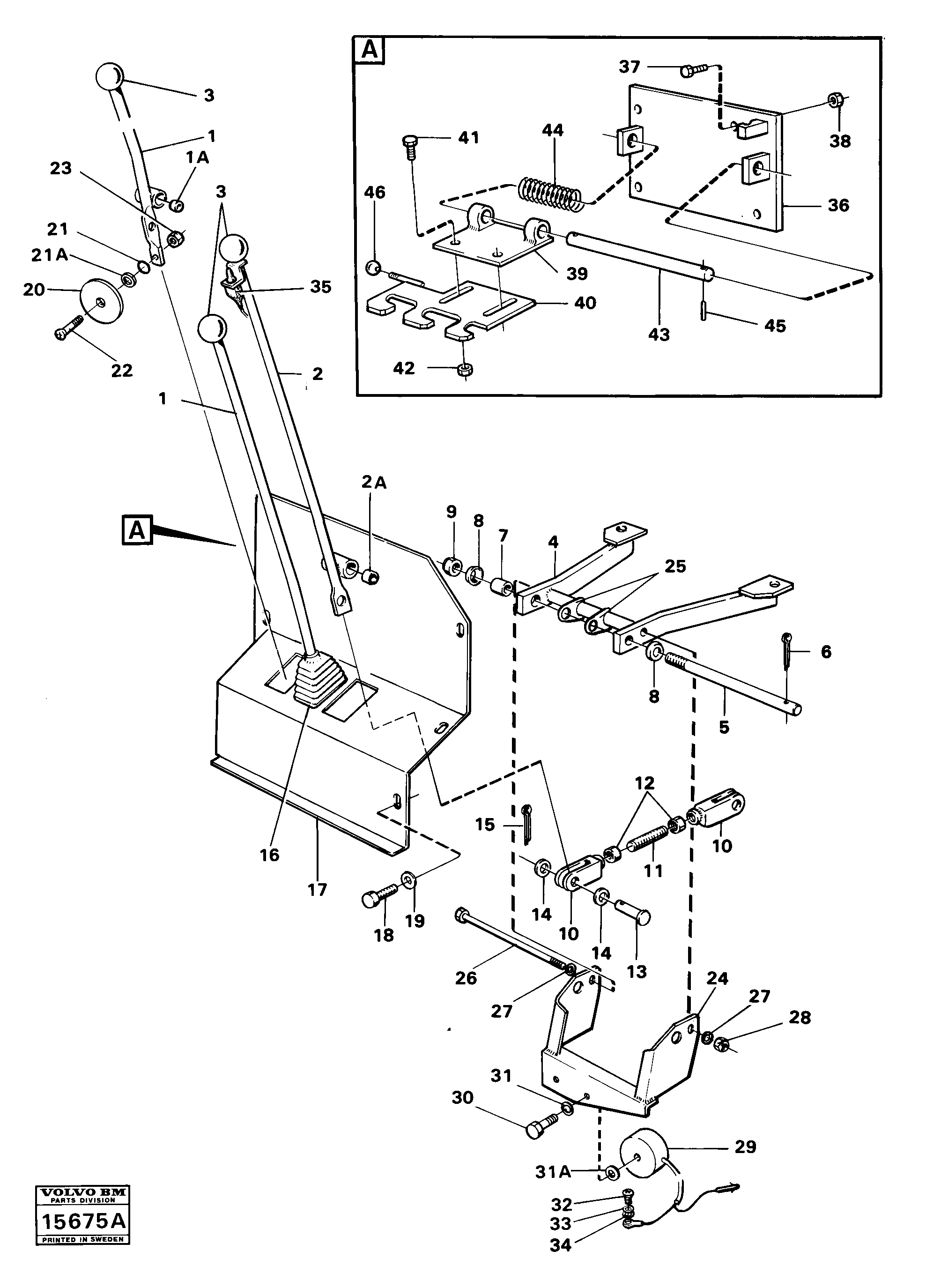 Схема запчастей Volvo 4200 4200 - 98766 Controls 