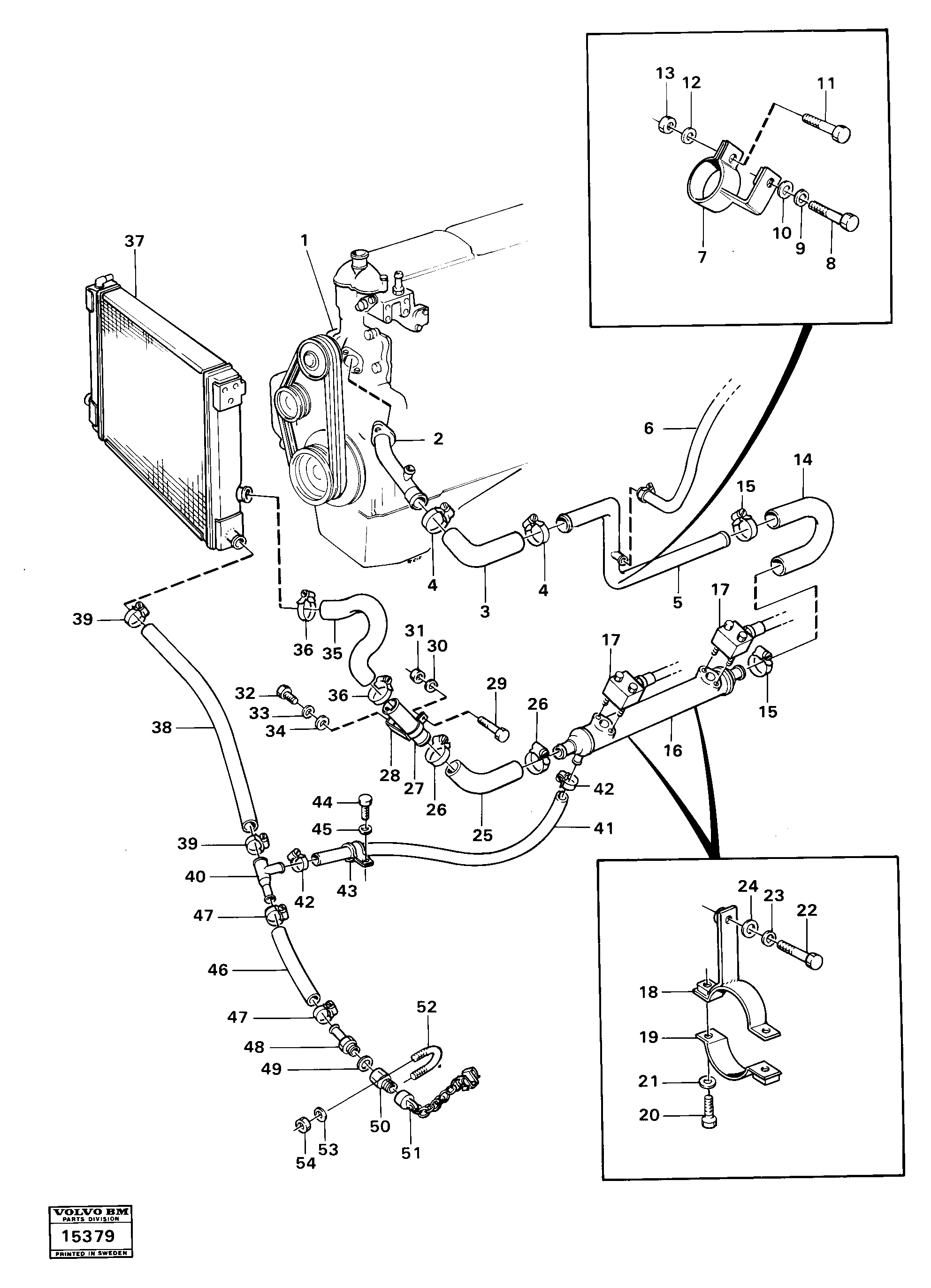 Схема запчастей Volvo 4400 4400 - 81652 Cooling system, oil-cooler 