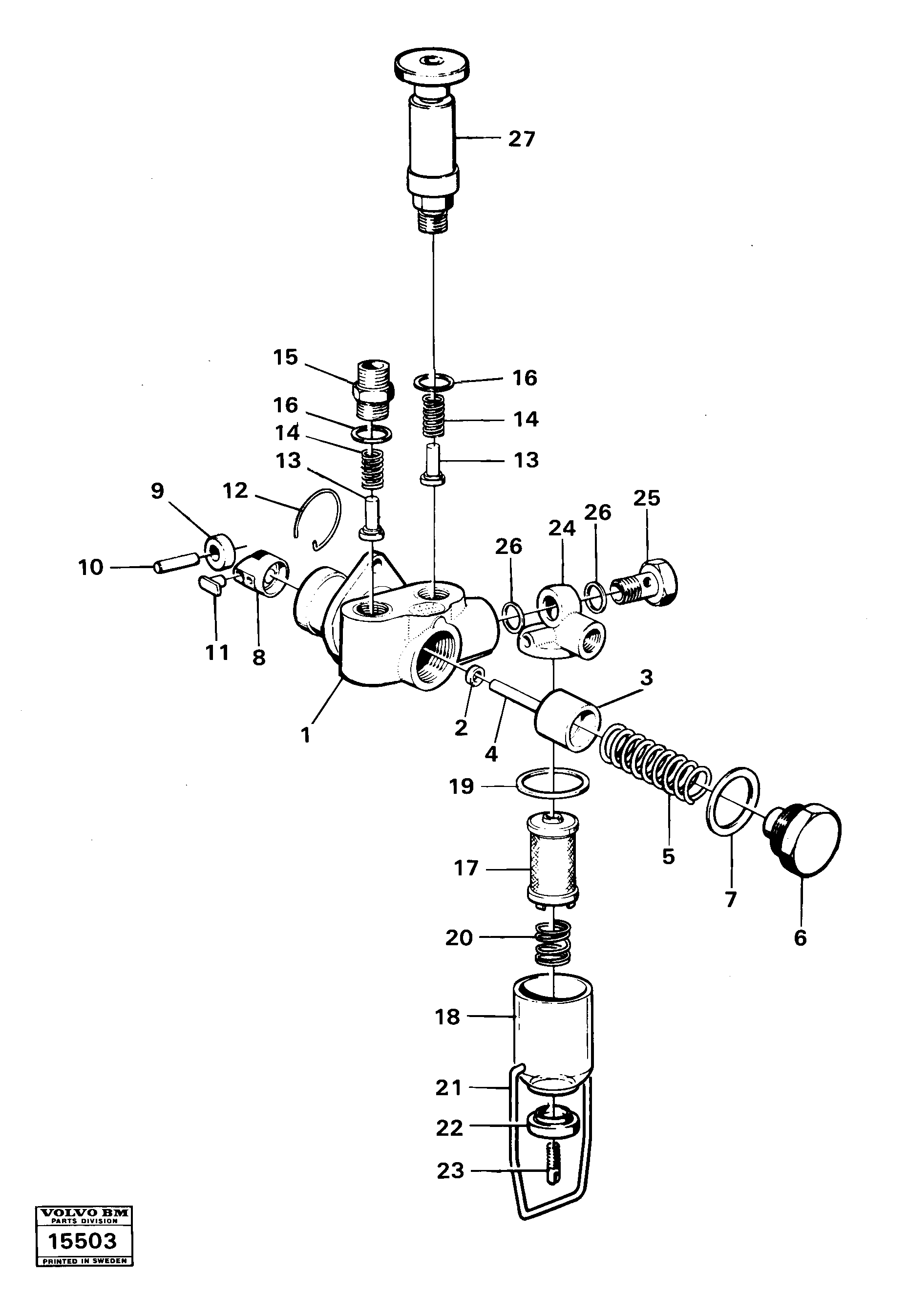 Схема запчастей Volvo 4400 4400 - 18486 Feed pump 