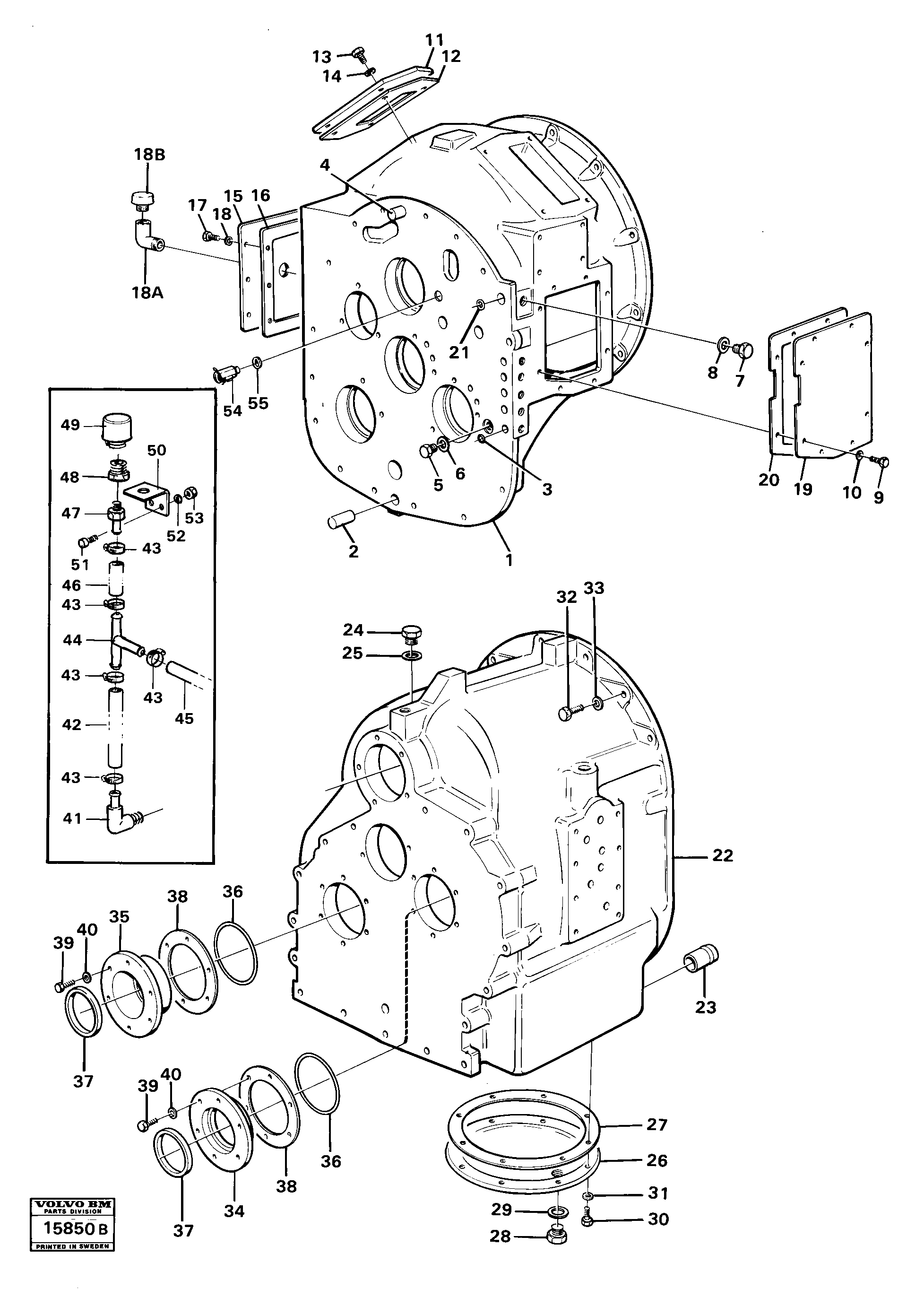 Схема запчастей Volvo 4400 4400 - 76040 Differential housing 