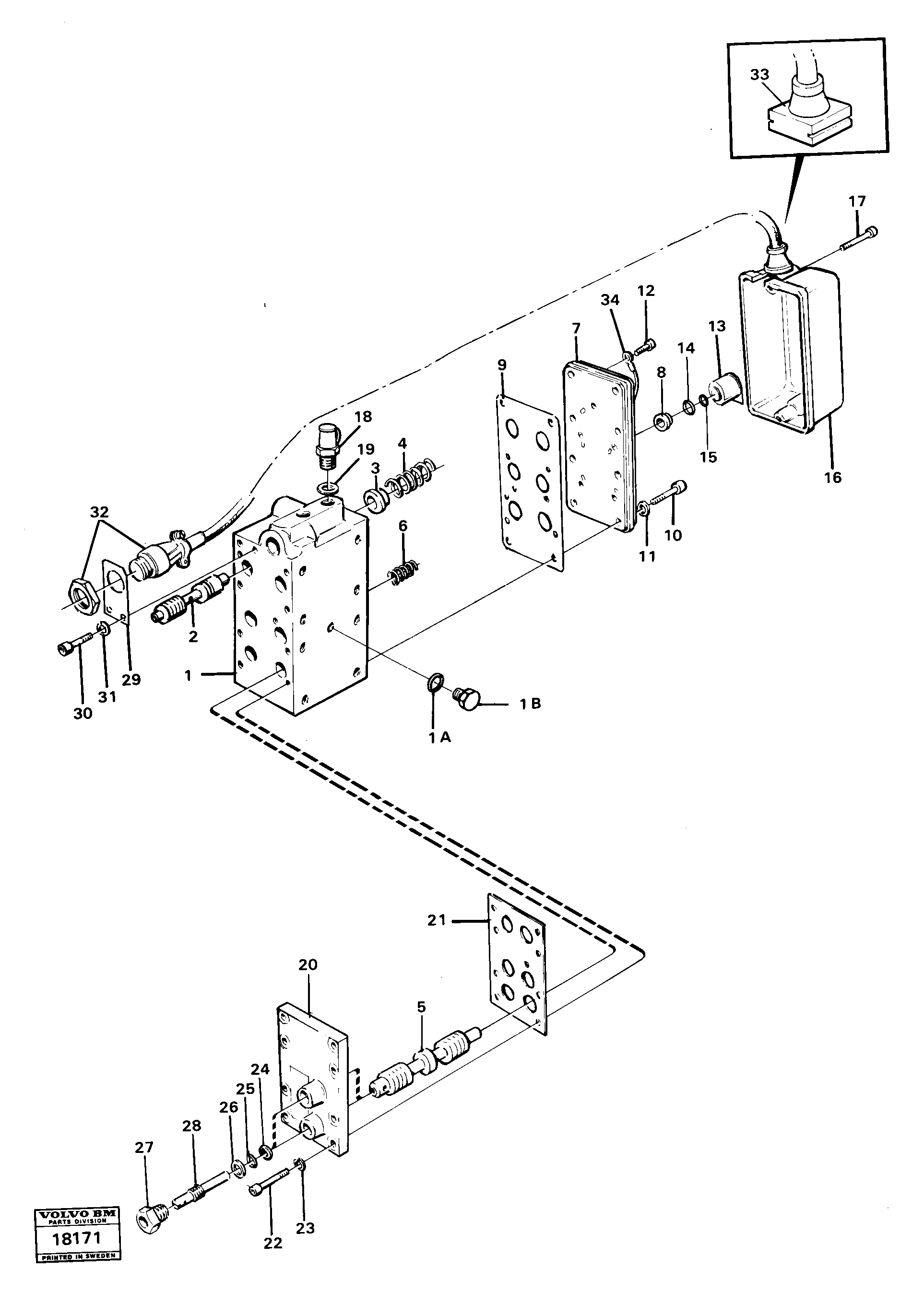 Схема запчастей Volvo 4400 4400 - 92309 Range selector valve 