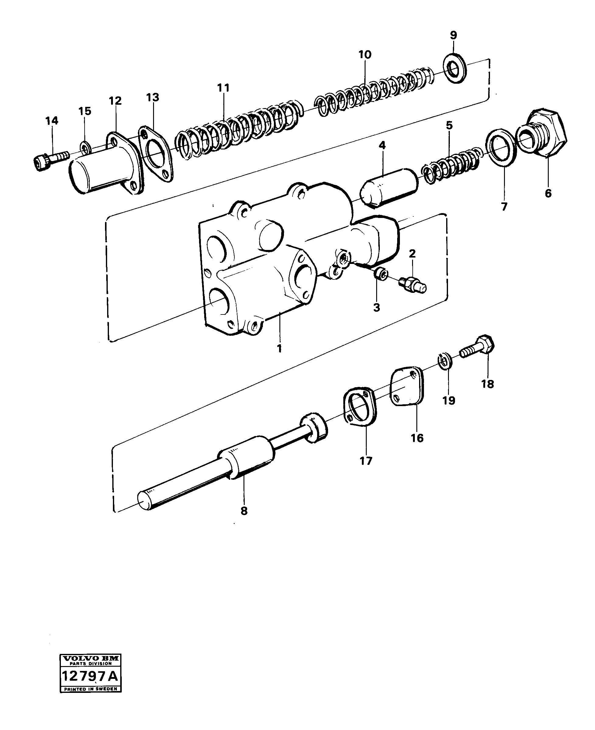 Схема запчастей Volvo 4400 4400 - 92771 Valve section 