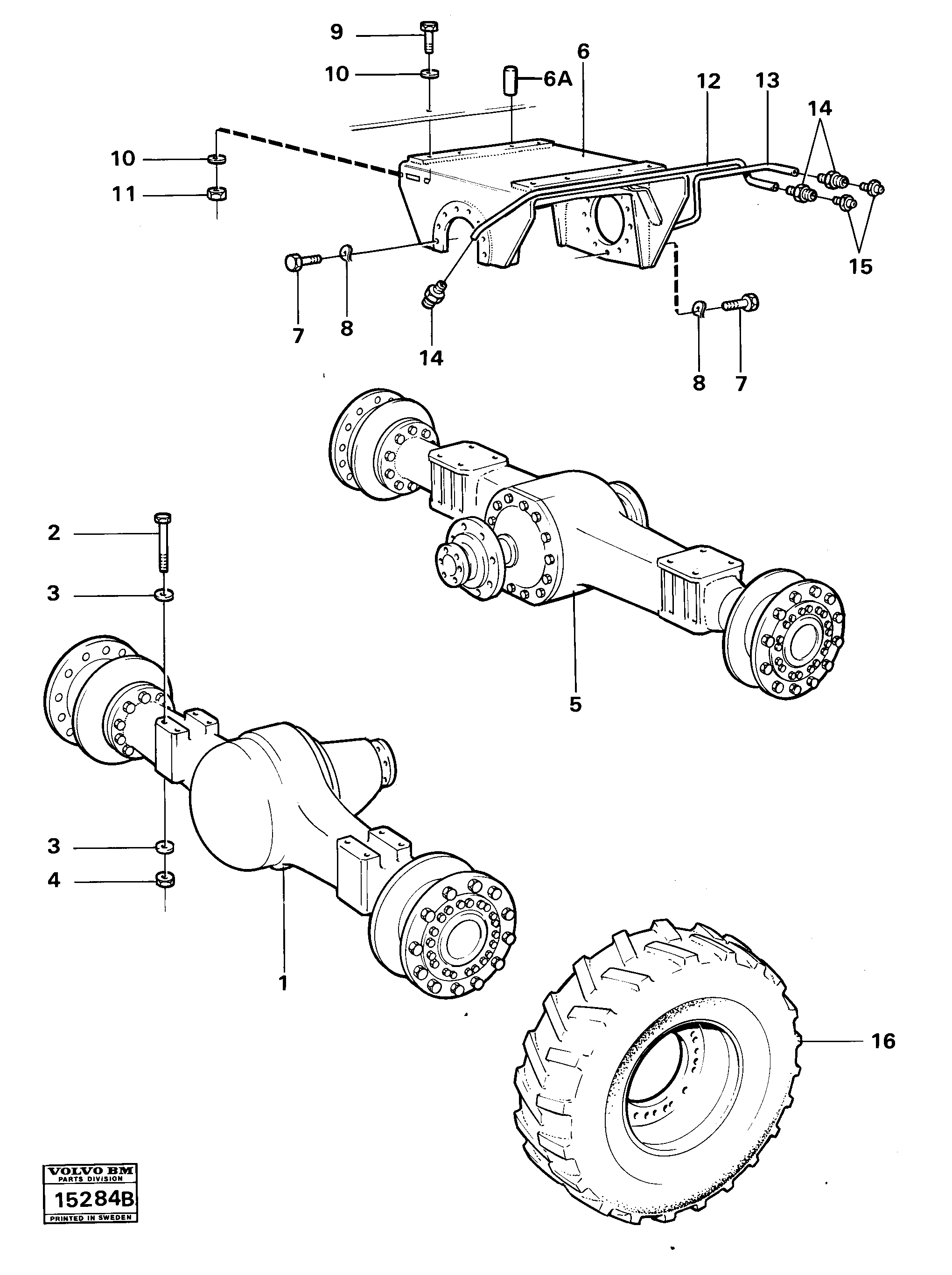 Схема запчастей Volvo 4400 4400 - 22421 Driveshafts with assembly parts 