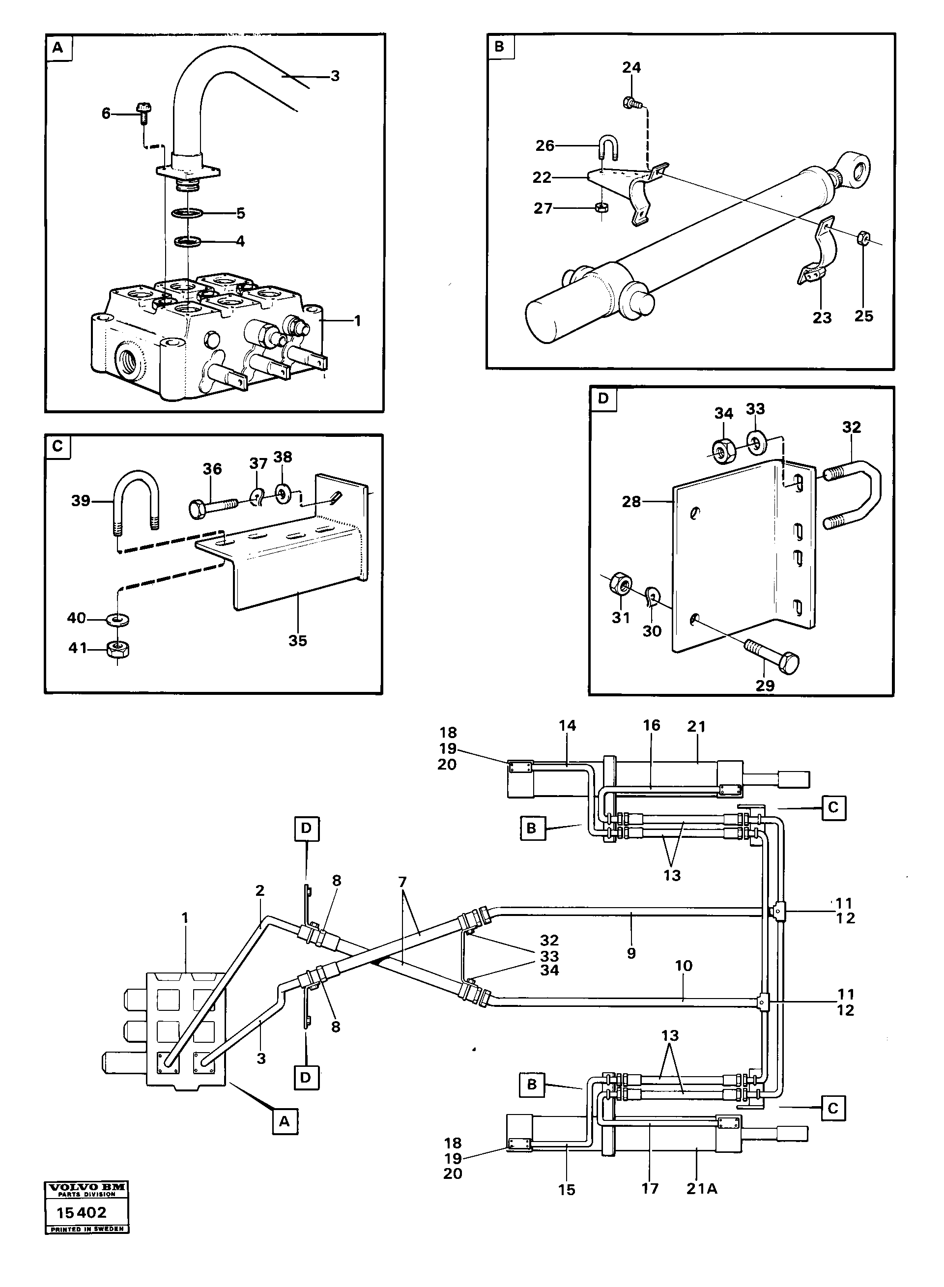 Схема запчастей Volvo 4400 4400 - 32859 Lifting system 