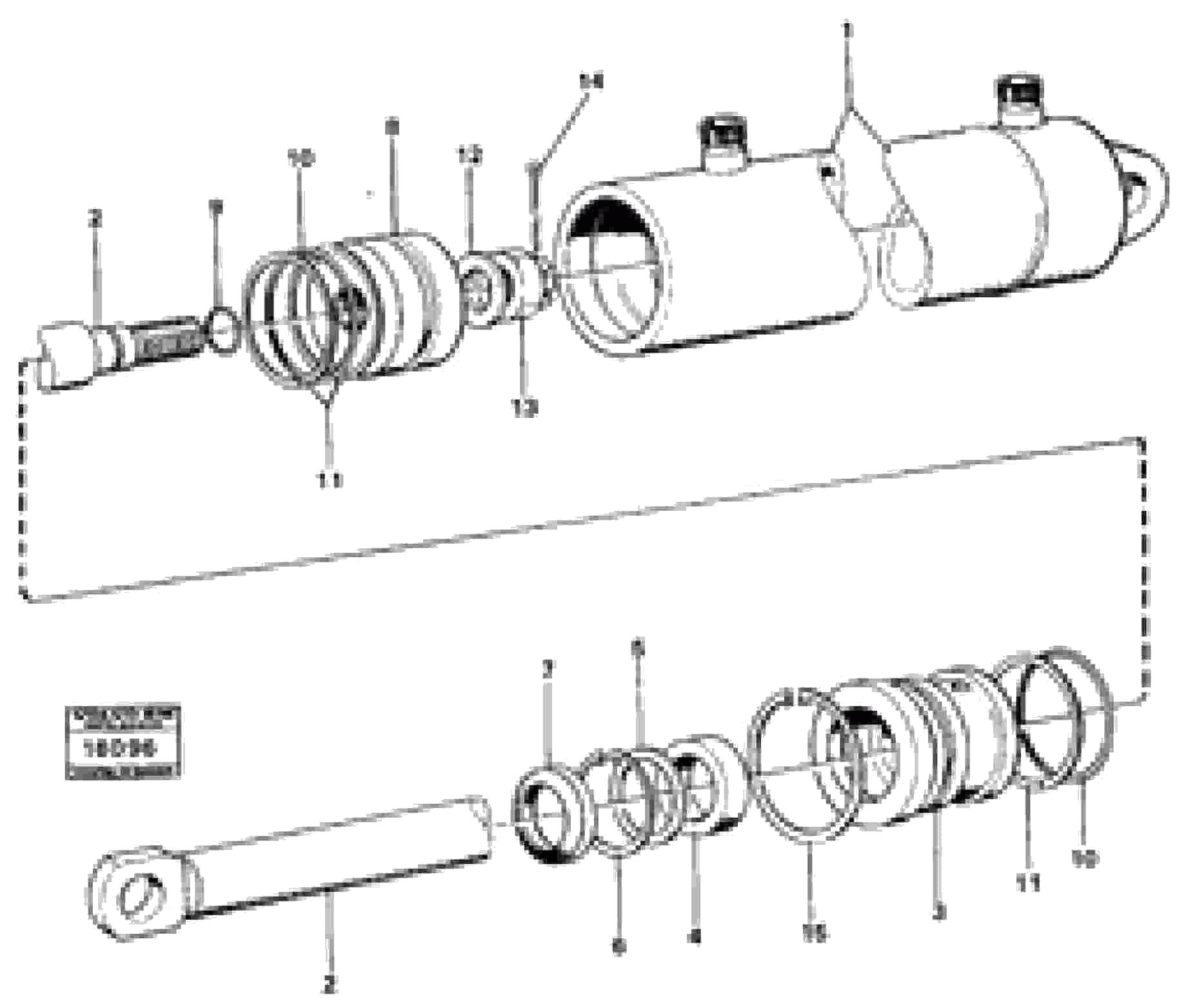 Схема запчастей Volvo 4400 4400 - 1263 Гидроцилиндр 