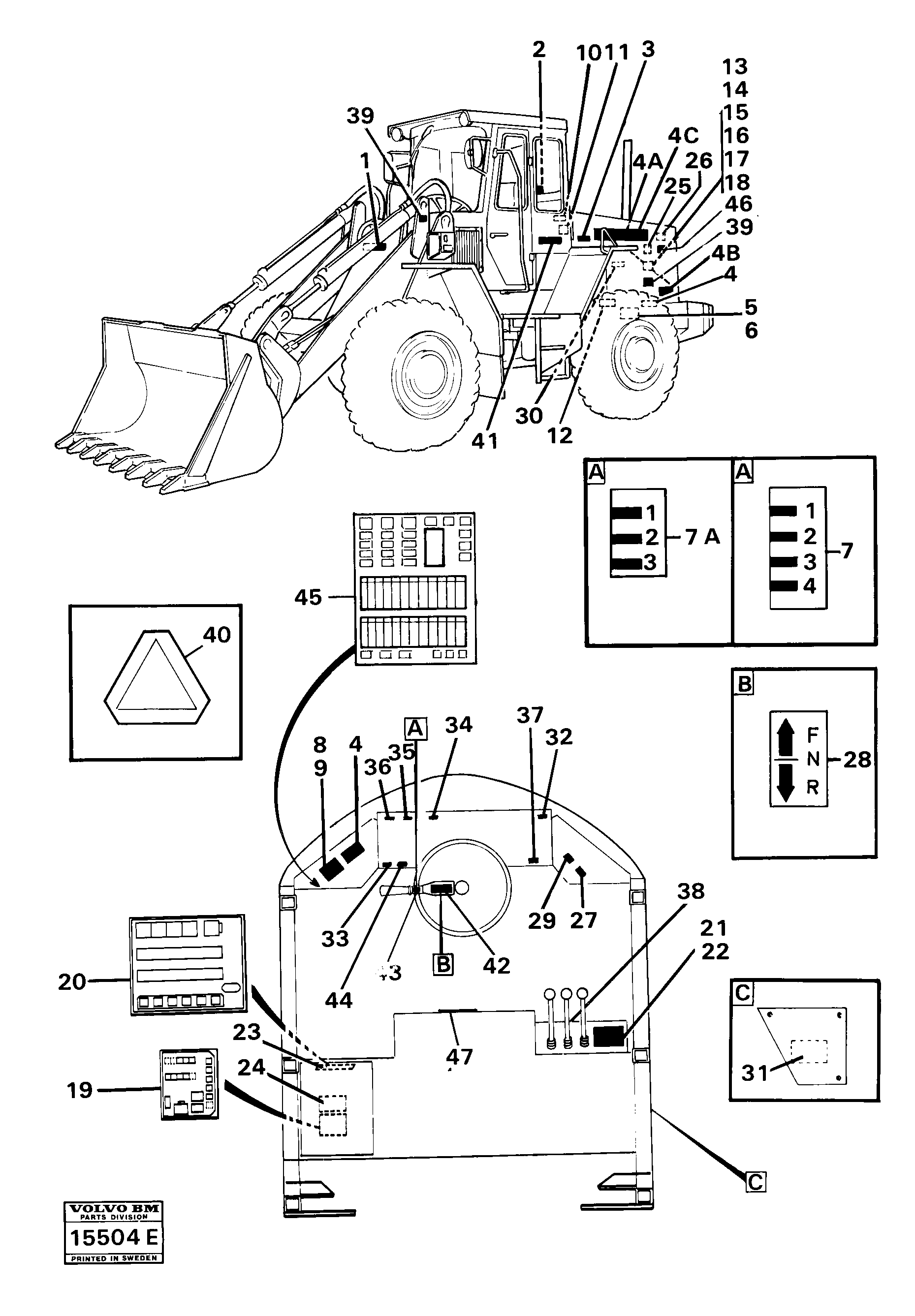 Схема запчастей Volvo 4400 4400 - 27193 Sign plates and decals 