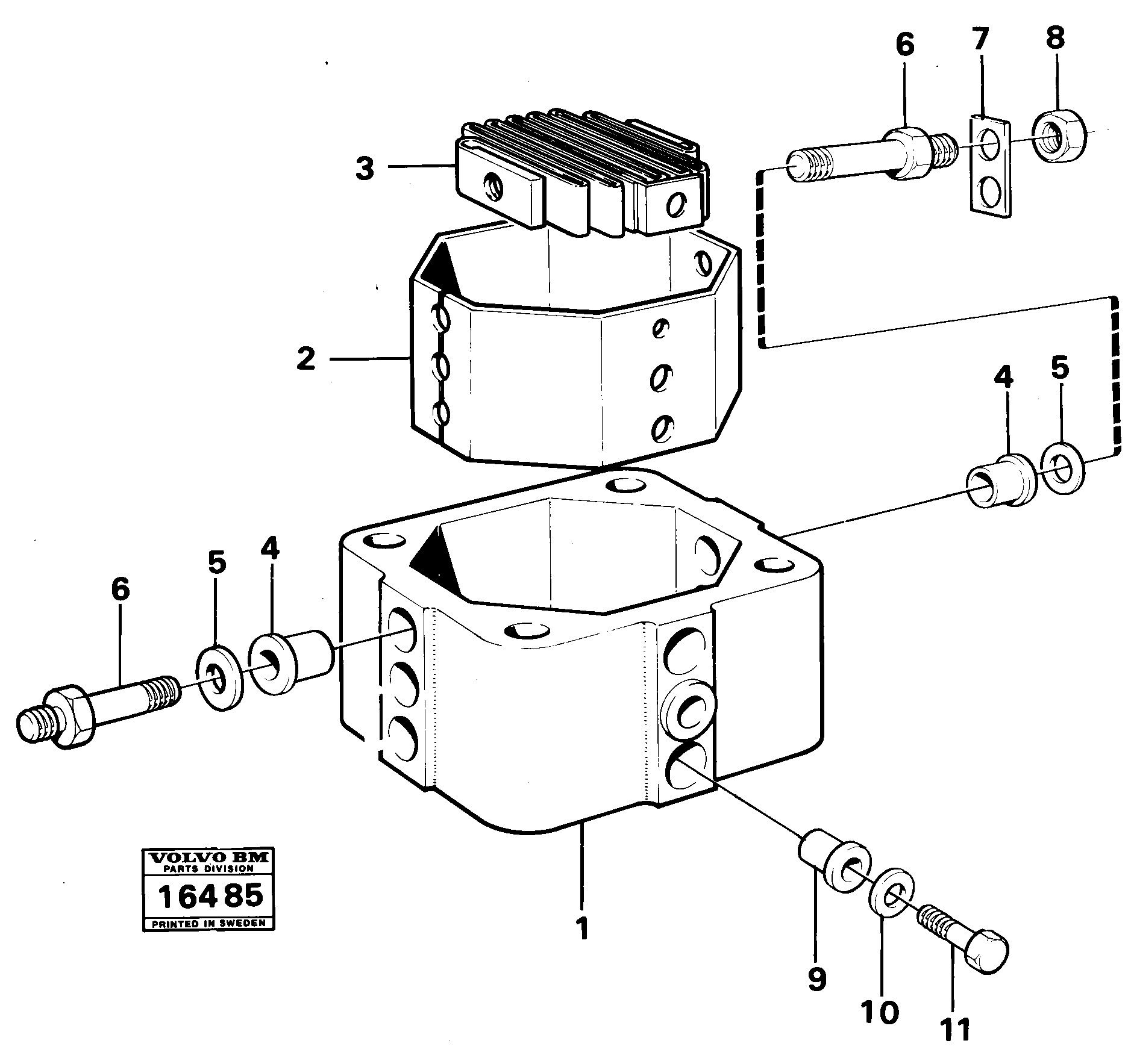 Схема запчастей Volvo 4500 4500 - 35644 Starting heater mo-149043 Prod No 33300, 33303 