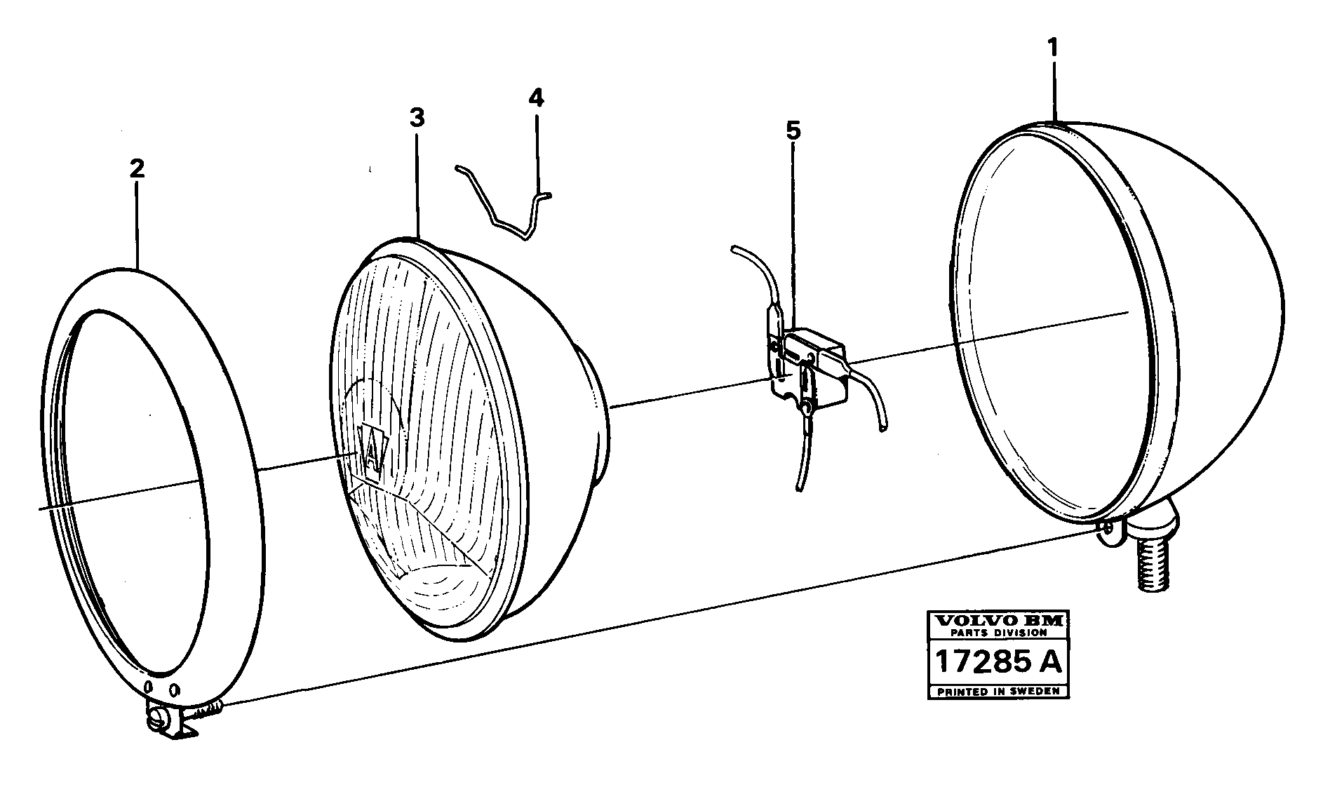 Схема запчастей Volvo 4500 4500 - 21785 Headlamp 